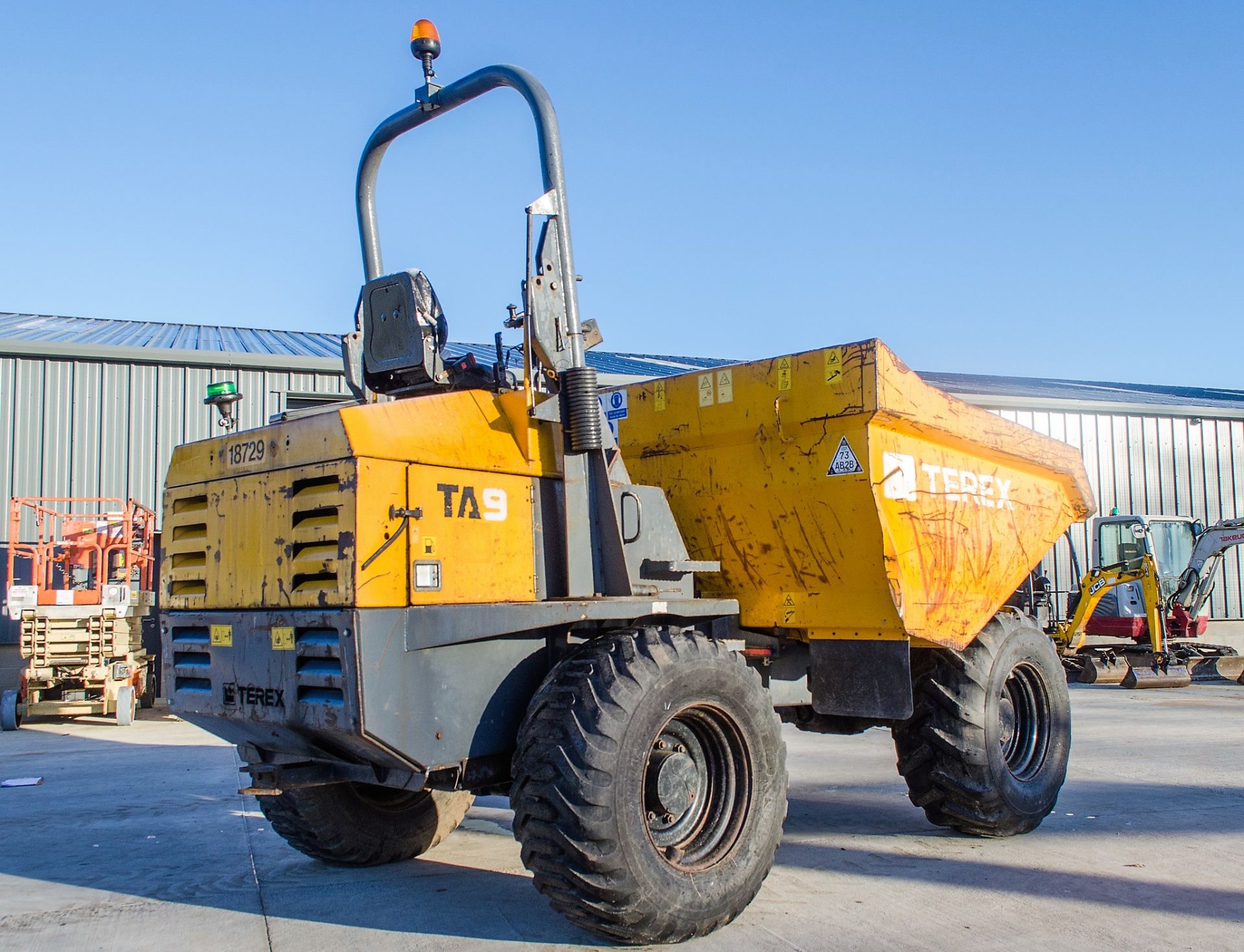 Terex TA9 9 tonne straight skip dumper Year: 2011 S/N: B4MV2375 Recorded Hours: 3265 18729 - Image 4 of 22