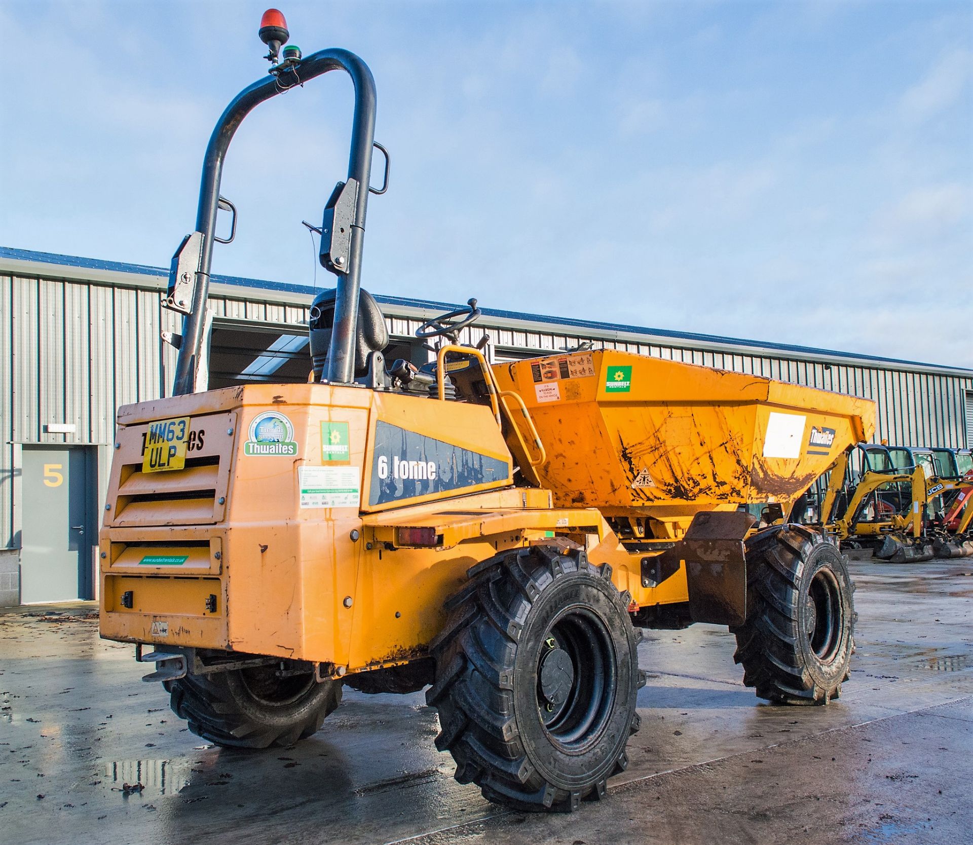 Thwaites 6 tonne swivel skip dumper Year: 2014 S/N: 401C7596 Recorded Hours: 1848 A634773 ** Foot - Image 4 of 20