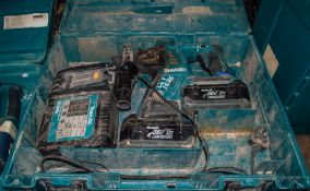 Makita BHR262 36v cordless SDS rotary hammer drill c/w 2 batteries, charger and carry case