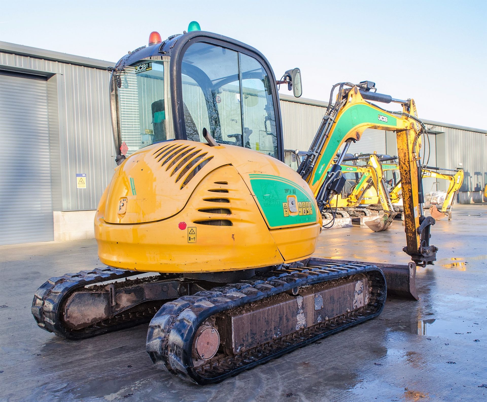 JCB 8050 ZTS 5 tonne rubber tracked excavator Year: 2013 S/N: 1741976 Recorded Hours: 3800 blade, - Image 3 of 23