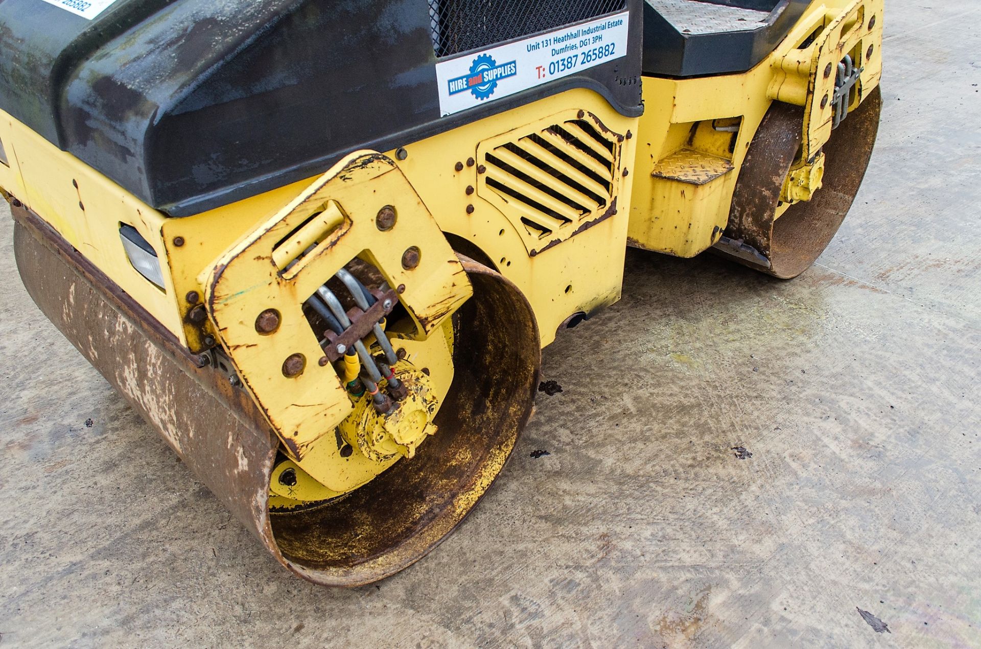 Bomag BW120 AD-4 double drum ride on roller Year: 2007 S/N: 0025150 Recorded Hours: 1692 16342 - Image 10 of 18