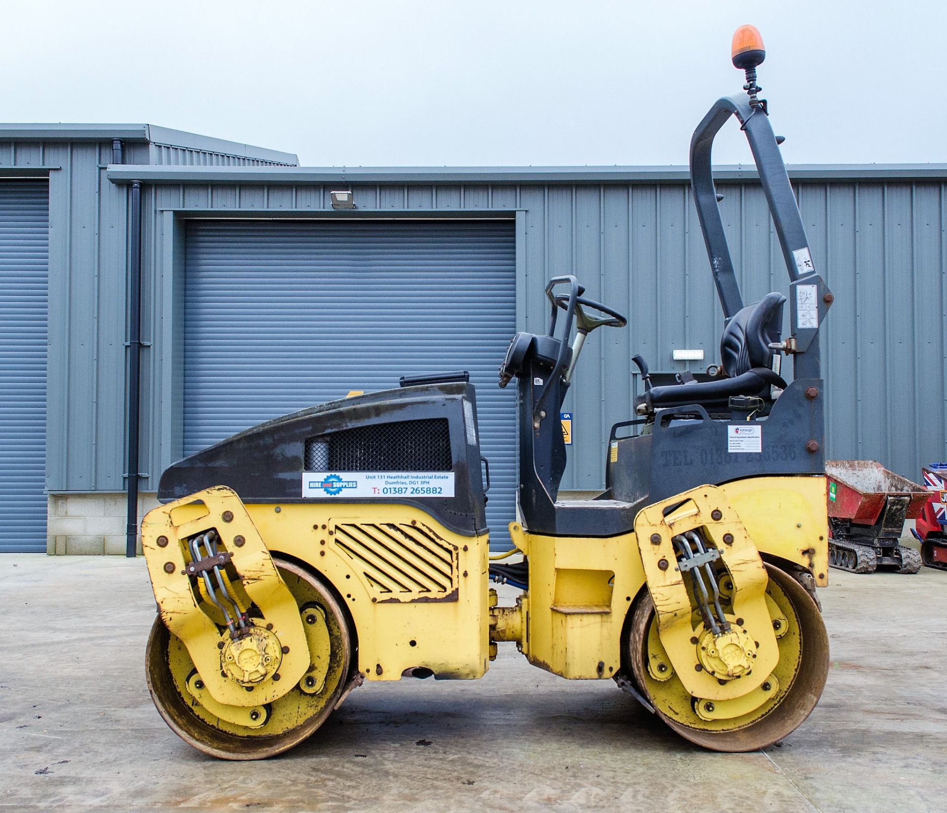 Bomag BW120 AD-4 double drum ride on roller Year: 2007 S/N: 0025150 Recorded Hours: 1692 16342 - Image 8 of 18