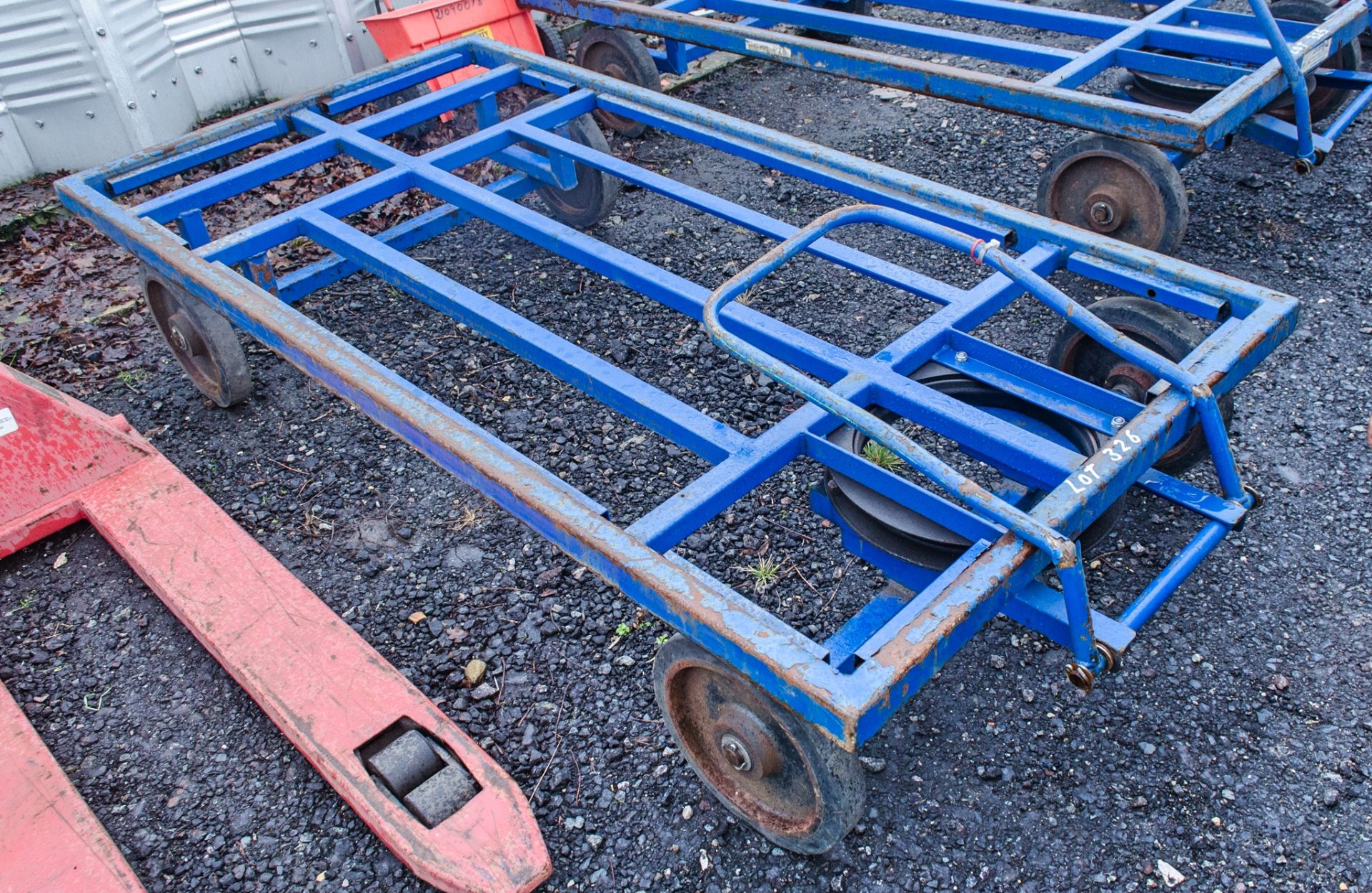 4 wheel 2 tonne steel trolley SBR