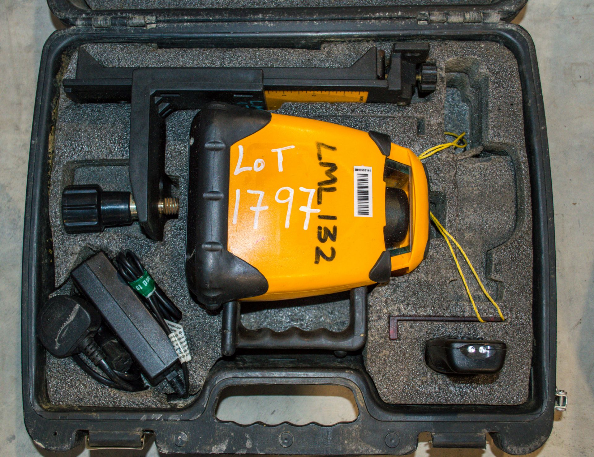 Profile PLP-190 laser level c/w RC700 remote, charger and carry case LML132