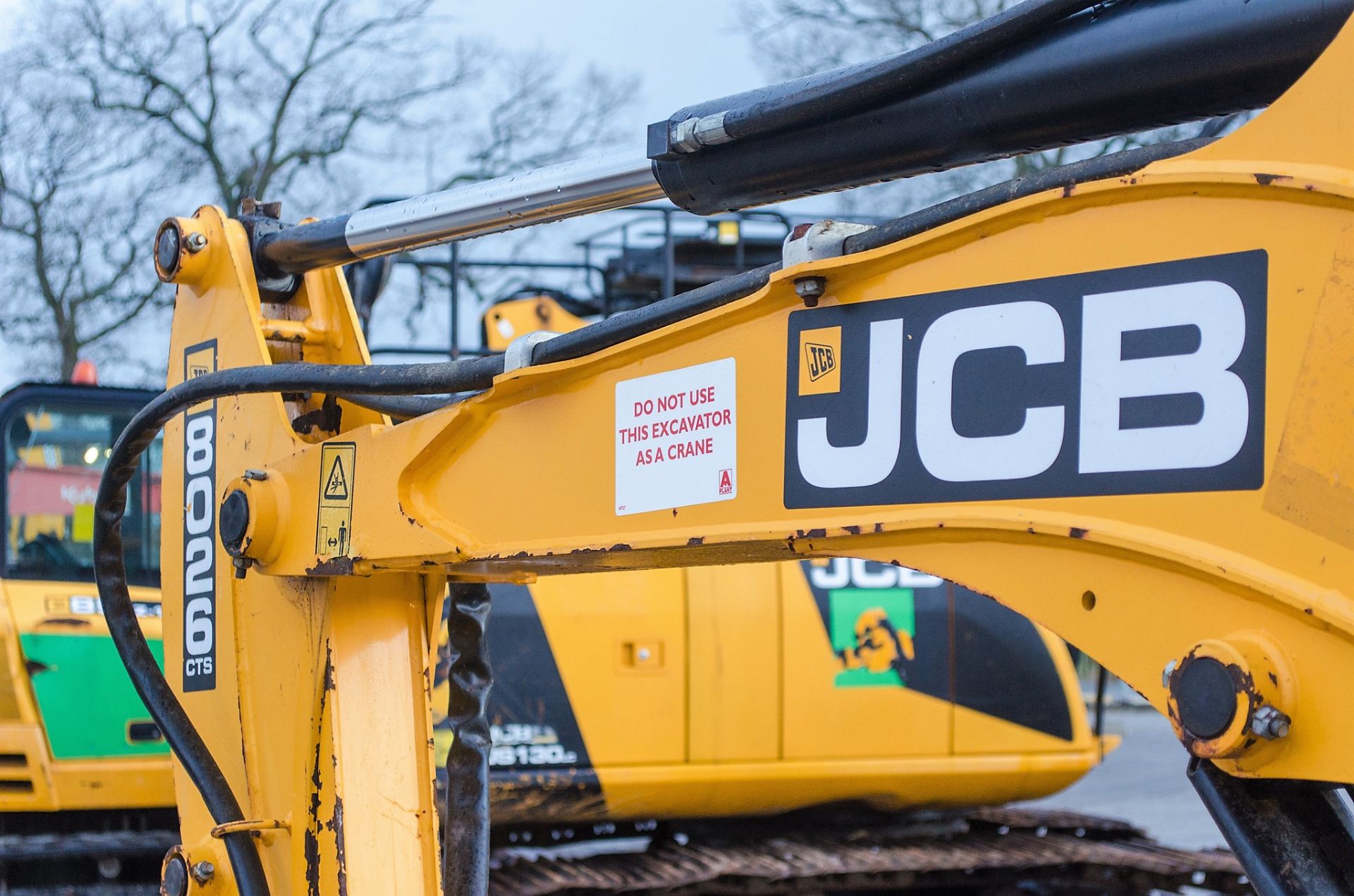 JCB 8026 CTS 2.6 tonne rubber tracked midi excavator Year: 2014 S/N: 1779685 Recorded Hours:  piped, - Image 13 of 21