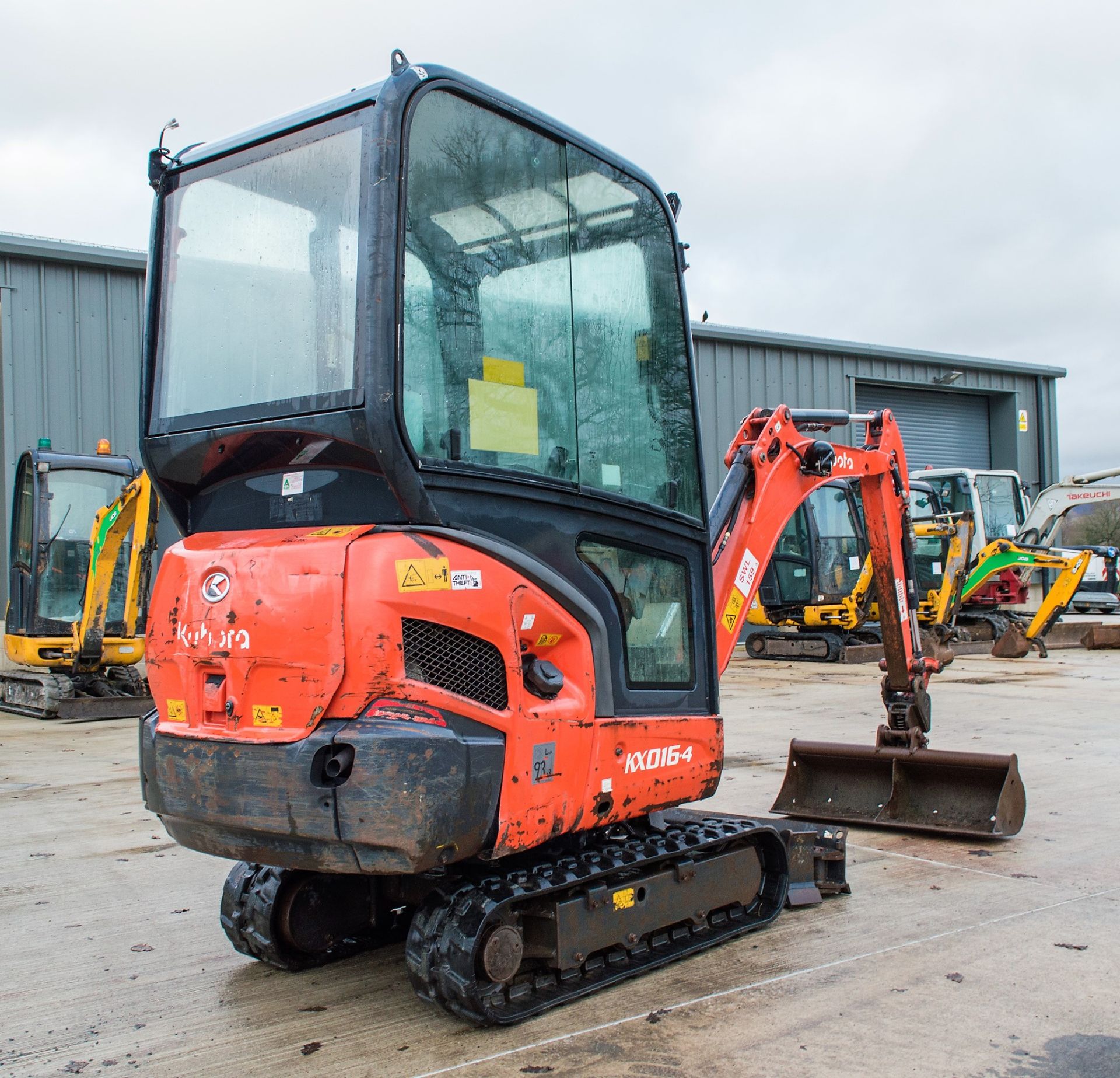 Kubota KX016-4 1.5 tonne rubber tracked excavator Year: 2014 S/N: 57592 Recorded Hours: 2375 - Image 3 of 23