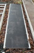 Aluminium staging board approximately 8ft long 1365