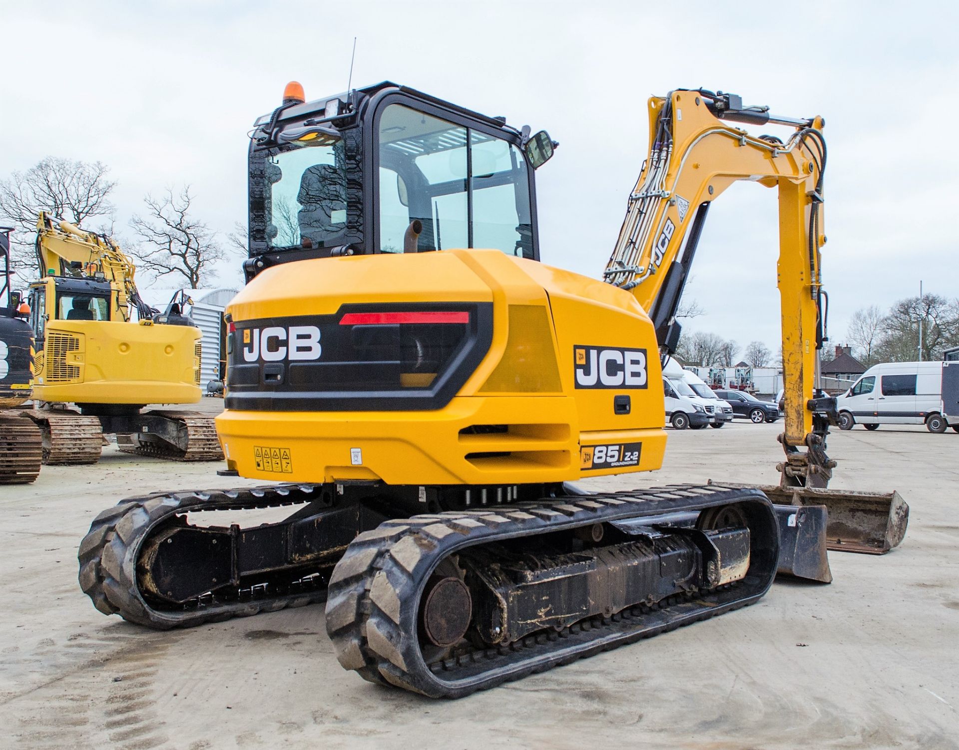 JCB 85 Z-2 Groundworker 8.5 tonne rubber tracked excavator Year: 2020 S/N: 2735673 Recorded Hours: - Image 3 of 29