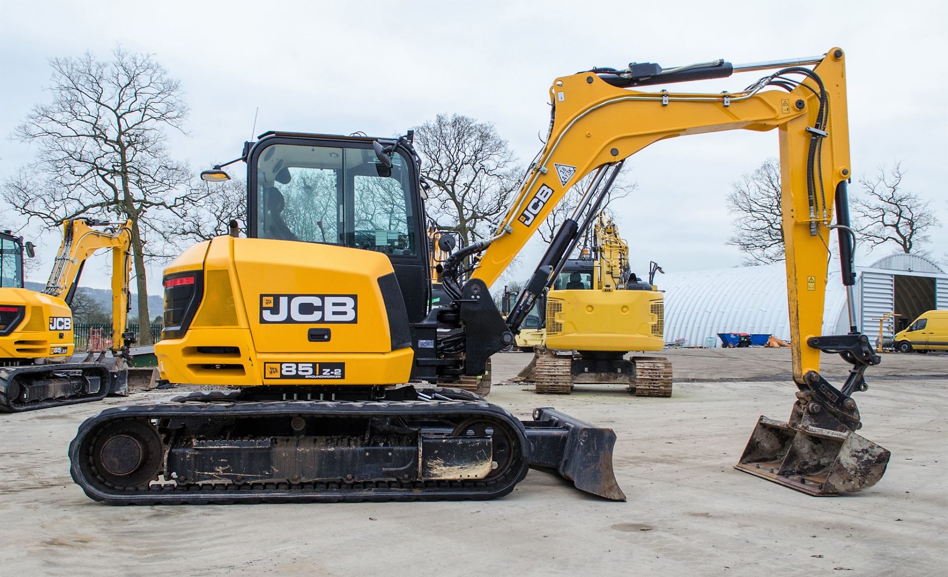 JCB 85 Z-2 Groundworker 8.5 tonne rubber tracked excavator Year: 2020 S/N: 2735673 Recorded Hours: - Image 8 of 29