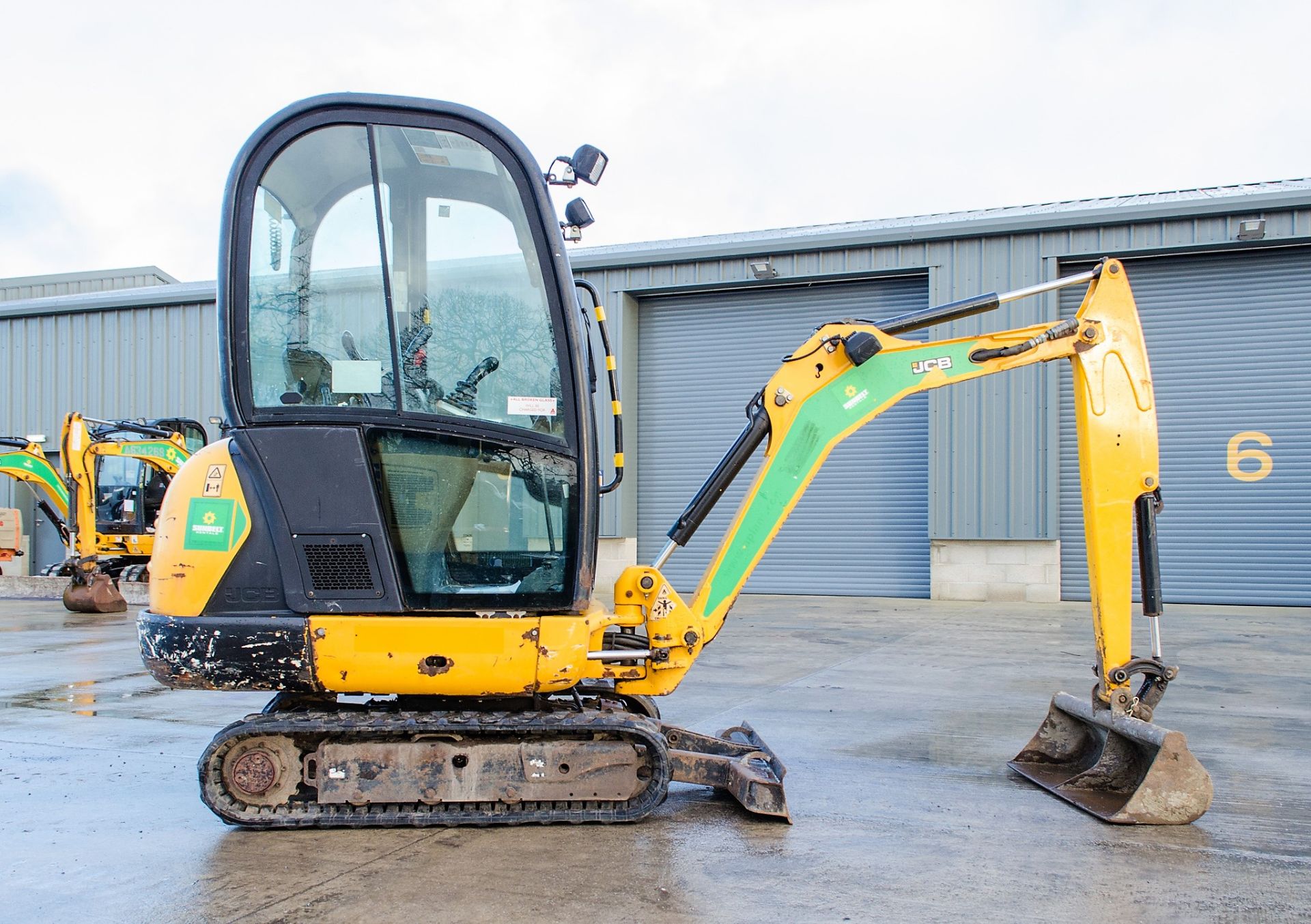 JCB 8016 1.5 tonne rubber tracked mini excavator Year: 2014 S/N: 2071655 Recorded Hours: 1492 blade, - Image 8 of 21