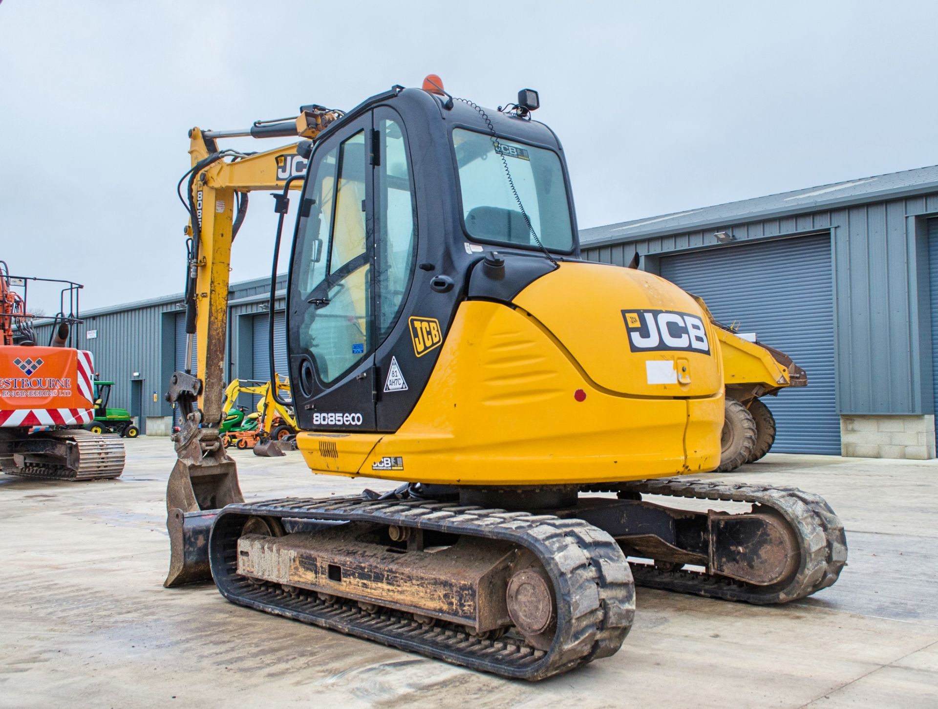 JCB 8085 8.5 tonne rubber tracked midi excavator Year: 2013 S/N: 1073059 Recorded Hours: 92826 ( - Image 4 of 22