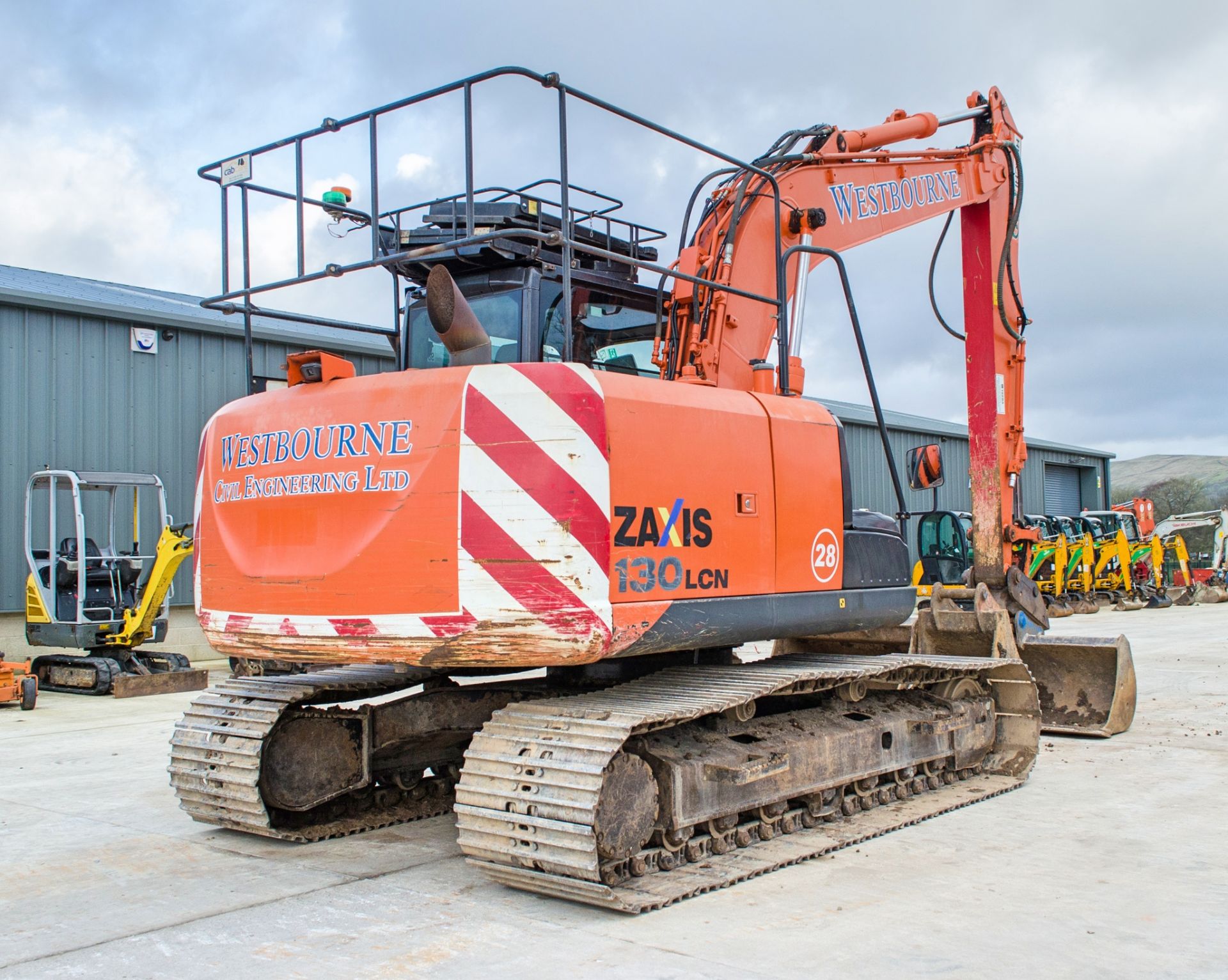 Hitachi ZX 130 LCN-5B 14 tonne steel tracked excavator Year: 2014 S/N: 91931 Recorded hours: 9626 - Image 3 of 27