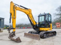 JCB 85 Z-2 Groundworker 8.5 tonne rubber tracked excavator Year: 2020 S/N: 2735673 Recorded Hours: