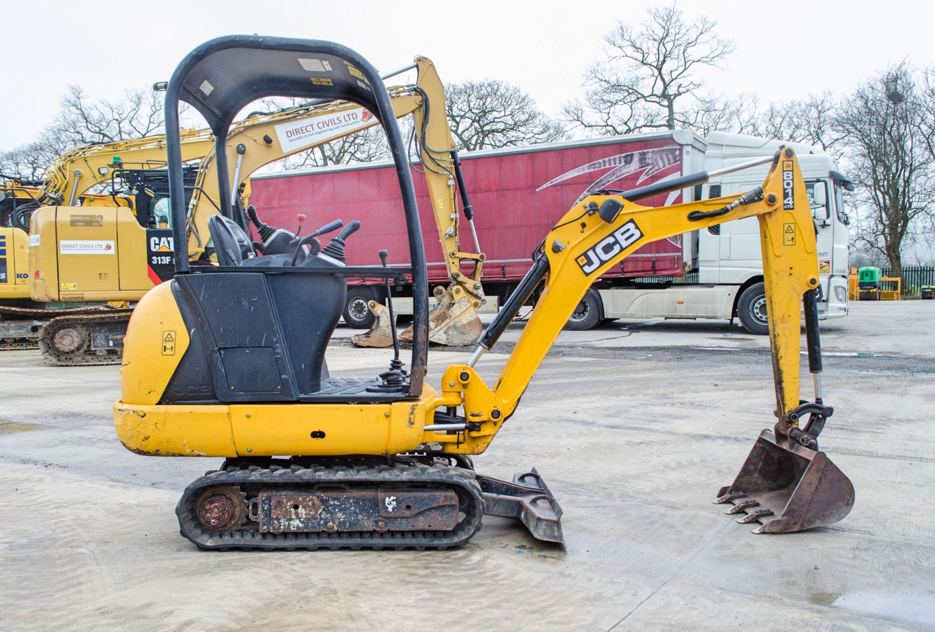 JCB 8014 CTS 1.5 tonne rubber tracked mini excavator Year: 2014 S/N: 2070496 Recorded Hours: 1539 - Image 8 of 20