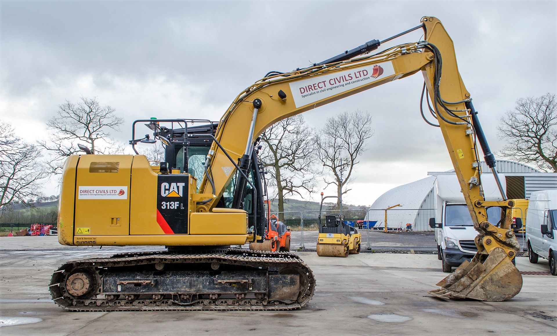 Caterpillar 313FL 13 tonne steel tracked excavator Year: 2020 S/N: 10898 Recorded Hours: 1292 piped, - Image 8 of 31