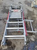 Pop-up aliminium step ladder/podium A858335