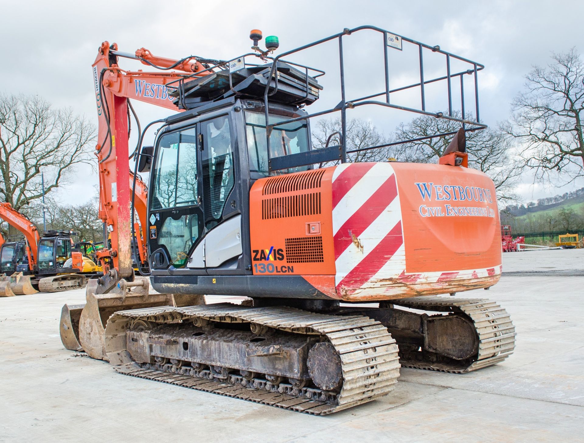 Hitachi ZX 130 LCN-5B 14 tonne steel tracked excavator Year: 2014 S/N: 91931 Recorded hours: 9626 - Image 4 of 27