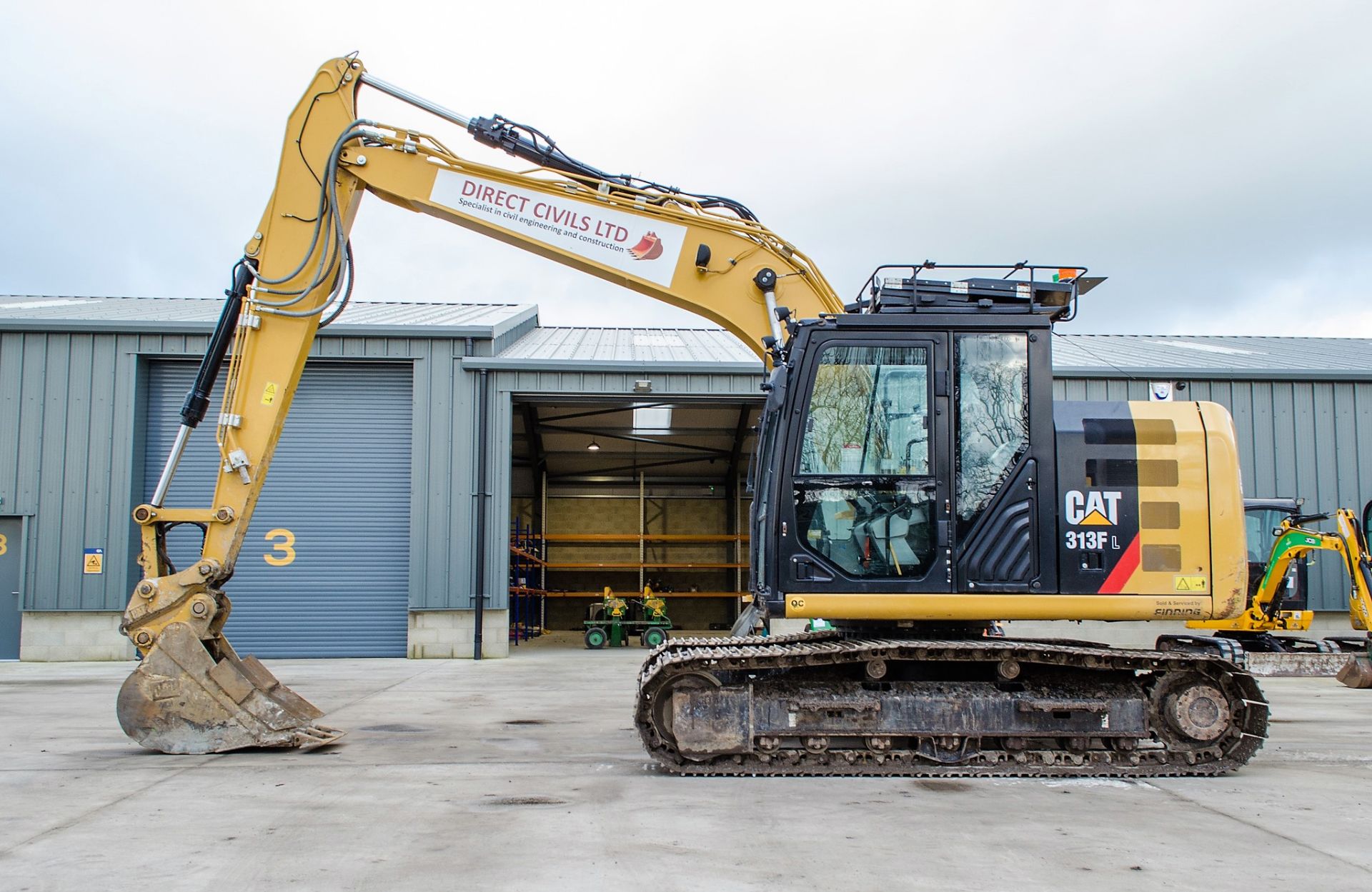 Caterpillar 313FL 13 tonne steel tracked excavator Year: 2020 S/N: 10898 Recorded Hours: 1292 piped, - Image 7 of 31