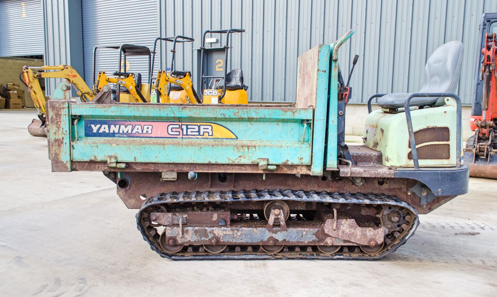 Yanmar C12R 1.2 tonne rubber tracked dumper Recorded Hours: 1052 - Image 7 of 17