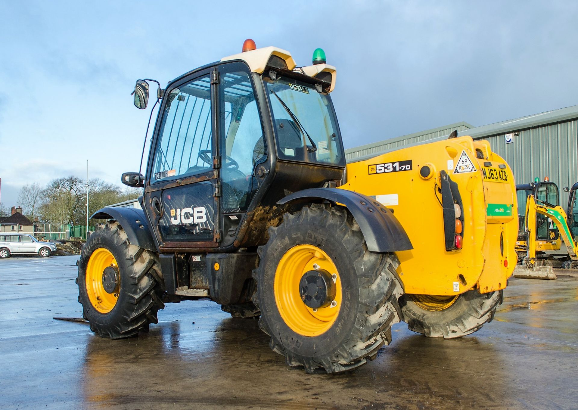 JCB 531-70 7 metre telescopic handler Year: 2013 S/N: 2179098 Recorded Hours: 3180 A603274  c/w V5 - Image 4 of 24