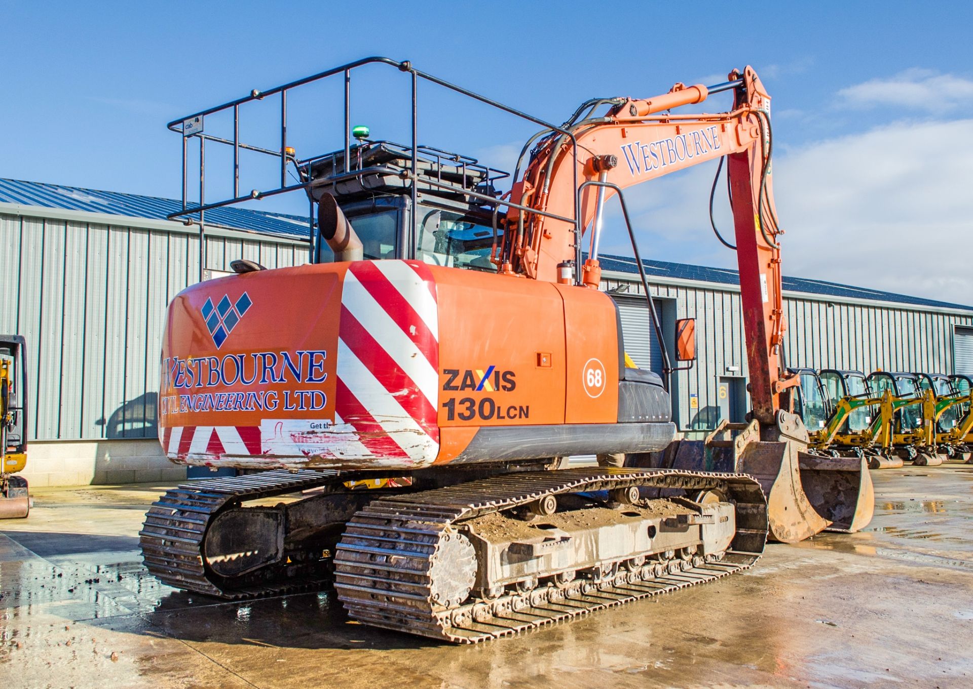 Hitachi ZX 130 LCN-5B 14 tonne steel tracked excavator Year: 2014 S/N: 91618 Recorded hours: 9054 - Image 4 of 25