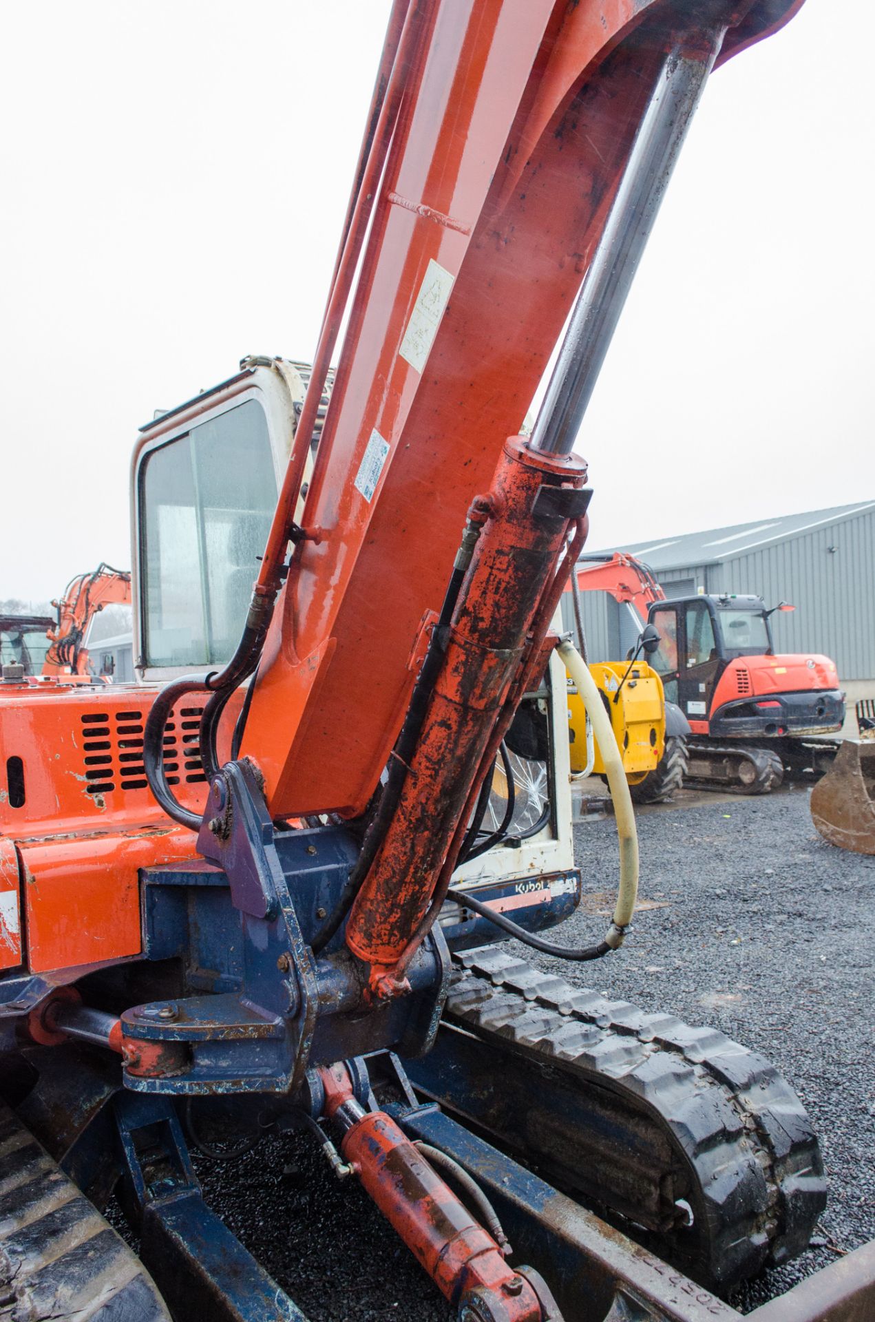 Kubota K251 7.5 tonne rubber tracked excavator Year: 2006 S/N: 80537 Recorded Hours: 3698 blade, - Image 14 of 24