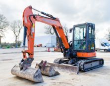 Hitachi ZX 48U - 5A 5 tonne rubber tracked midi excavator Year: 2017 S/N: 34951 Recorded hours: