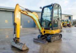 JCB 8016 1.5 tonne rubber tracked mini excavator Year: 2014 S/N: 2071655 Recorded Hours: 1492 blade,