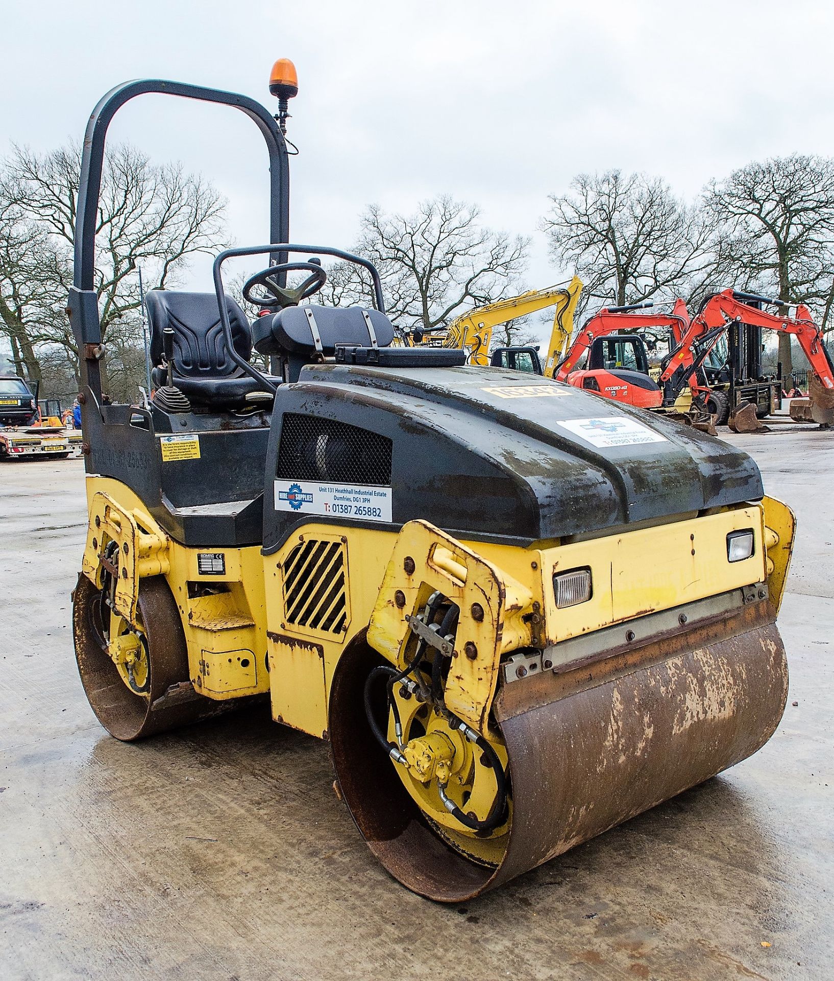 Bomag BW120 AD-4 double drum ride on roller Year: 2007 S/N: 0025150 Recorded Hours: 1692 16342 - Image 2 of 18