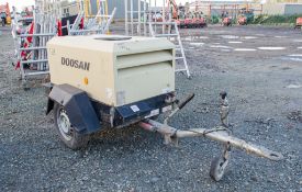 Doosan 720 diesel driven fast tow mobile compressor Year: 2014 S/N: 123900 Recorded Hours: 402