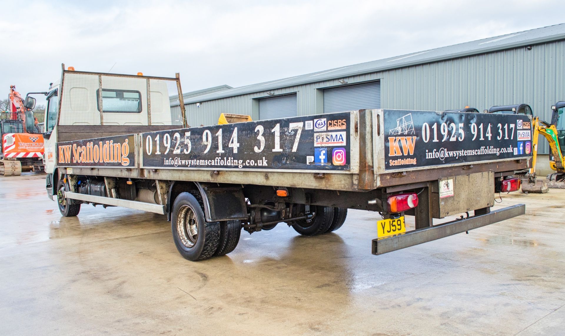 DAF FA LF45.160 08 E 7.5 tonne flat bed lorry Registration Number: YJ59 DCO Date of Registration: - Image 4 of 24