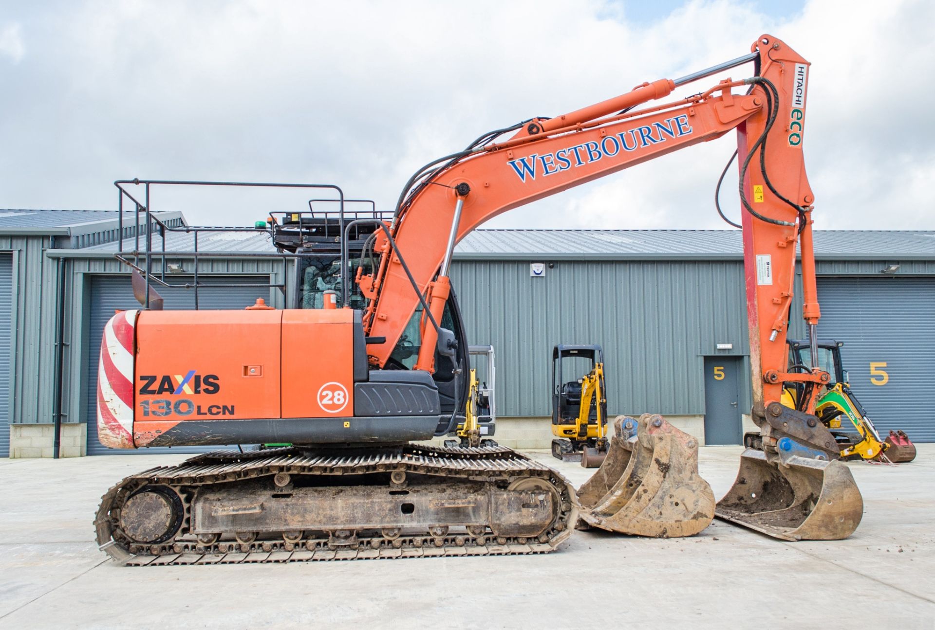 Hitachi ZX 130 LCN-5B 14 tonne steel tracked excavator Year: 2014 S/N: 91931 Recorded hours: 9626 - Image 7 of 27