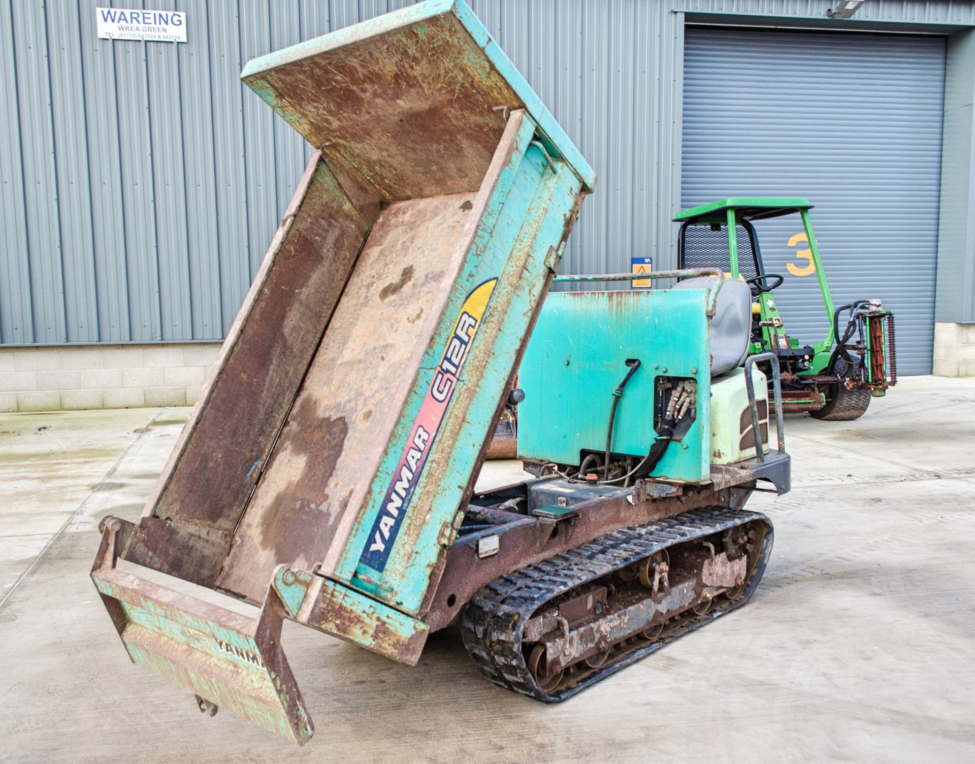 Yanmar C12R 1.2 tonne rubber tracked dumper Recorded Hours: 1052 - Image 9 of 17