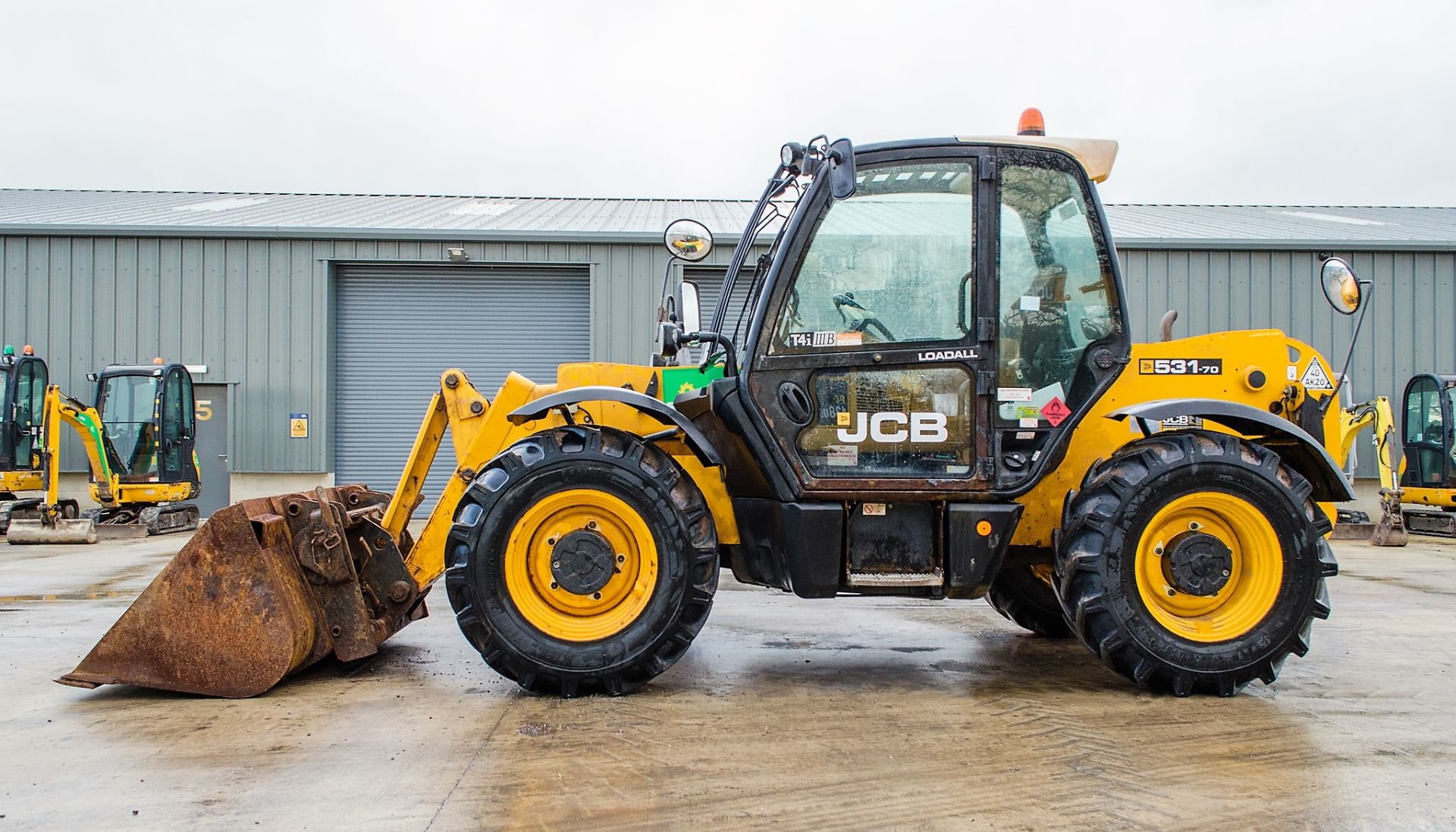 JCB 531-70 7 metre telescopic handler Year: 2014 S/N: 2339735 Recorded Hours: 2524 c/w 7ft bucket - Image 7 of 24