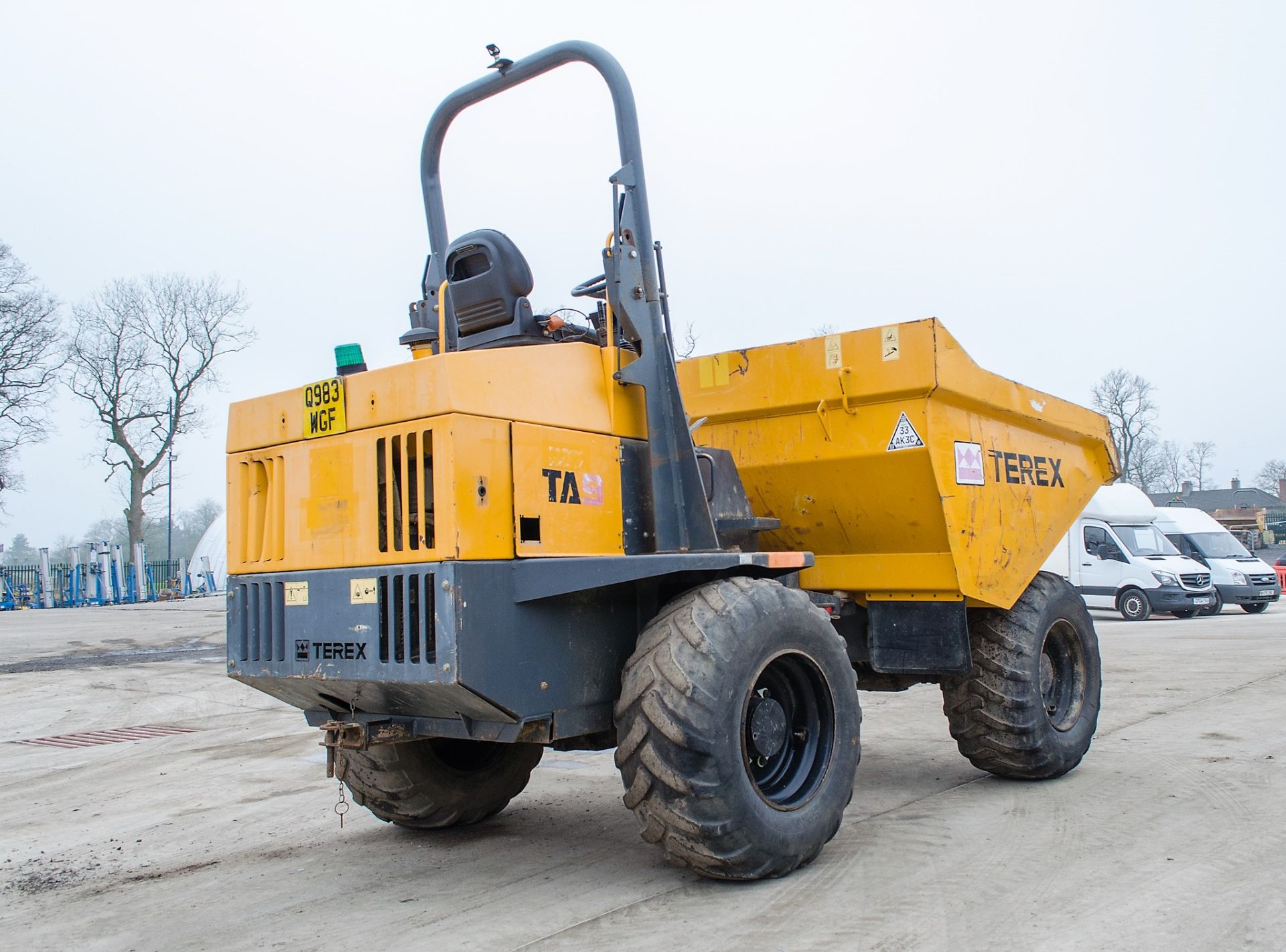 Terex TA9 9 tonne straight skip dumper Year: 2014 S/N: EE8PK5987 Recorded Hours: Not displayed ( - Image 3 of 20