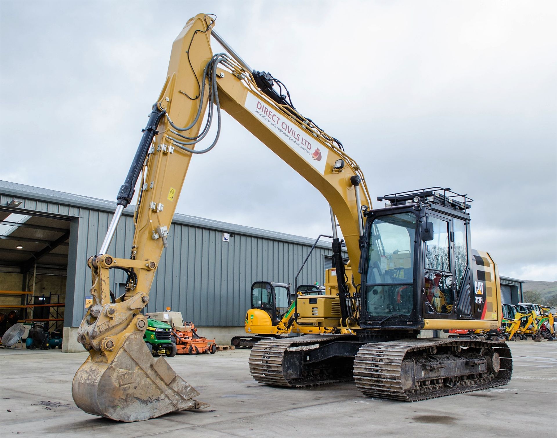 Caterpillar 313FL 13 tonne steel tracked excavator Year: 2020 S/N: 10898 Recorded Hours: 1292 piped,