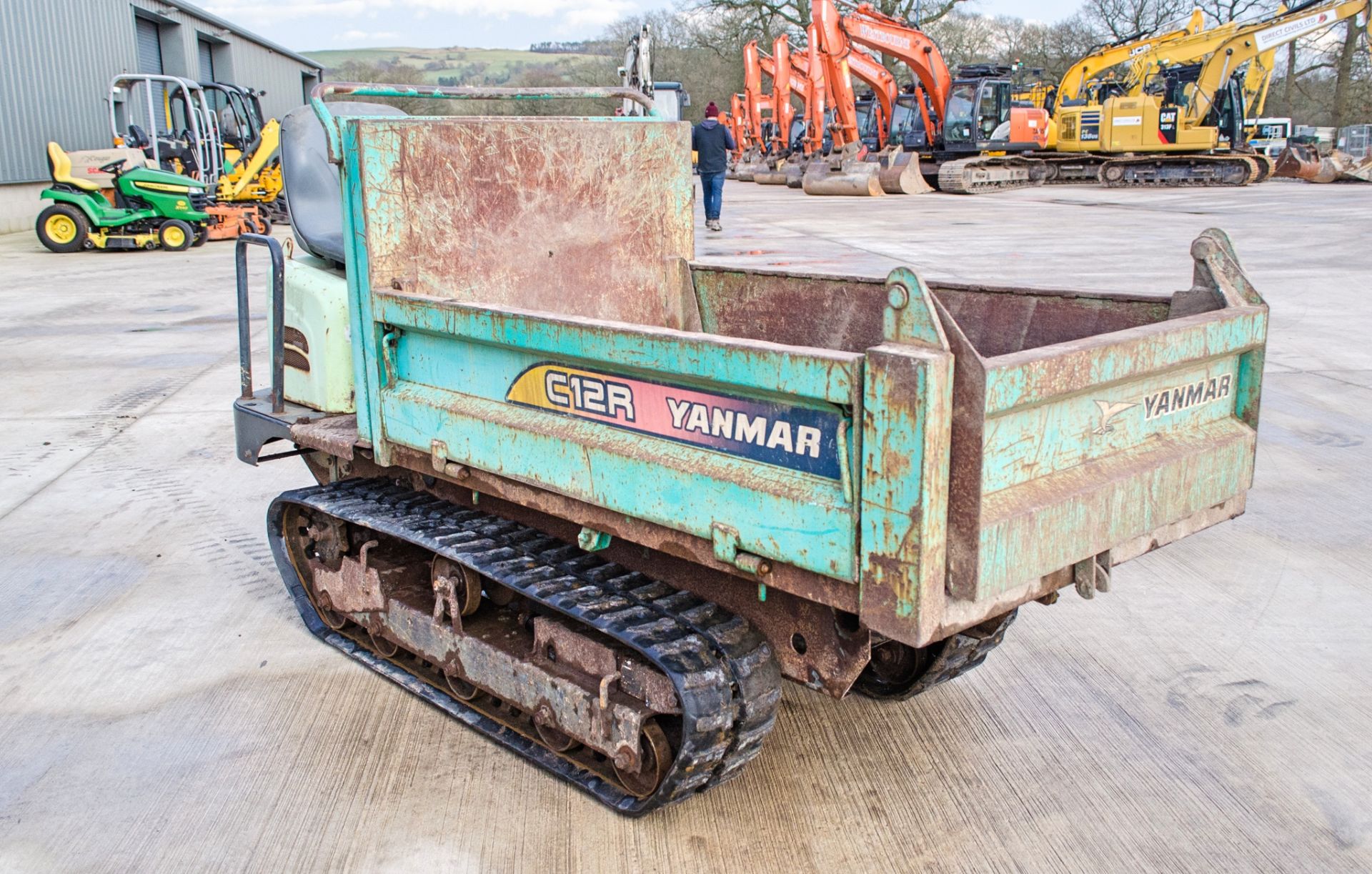 Yanmar C12R 1.2 tonne rubber tracked dumper Recorded Hours: 1052 - Image 2 of 17