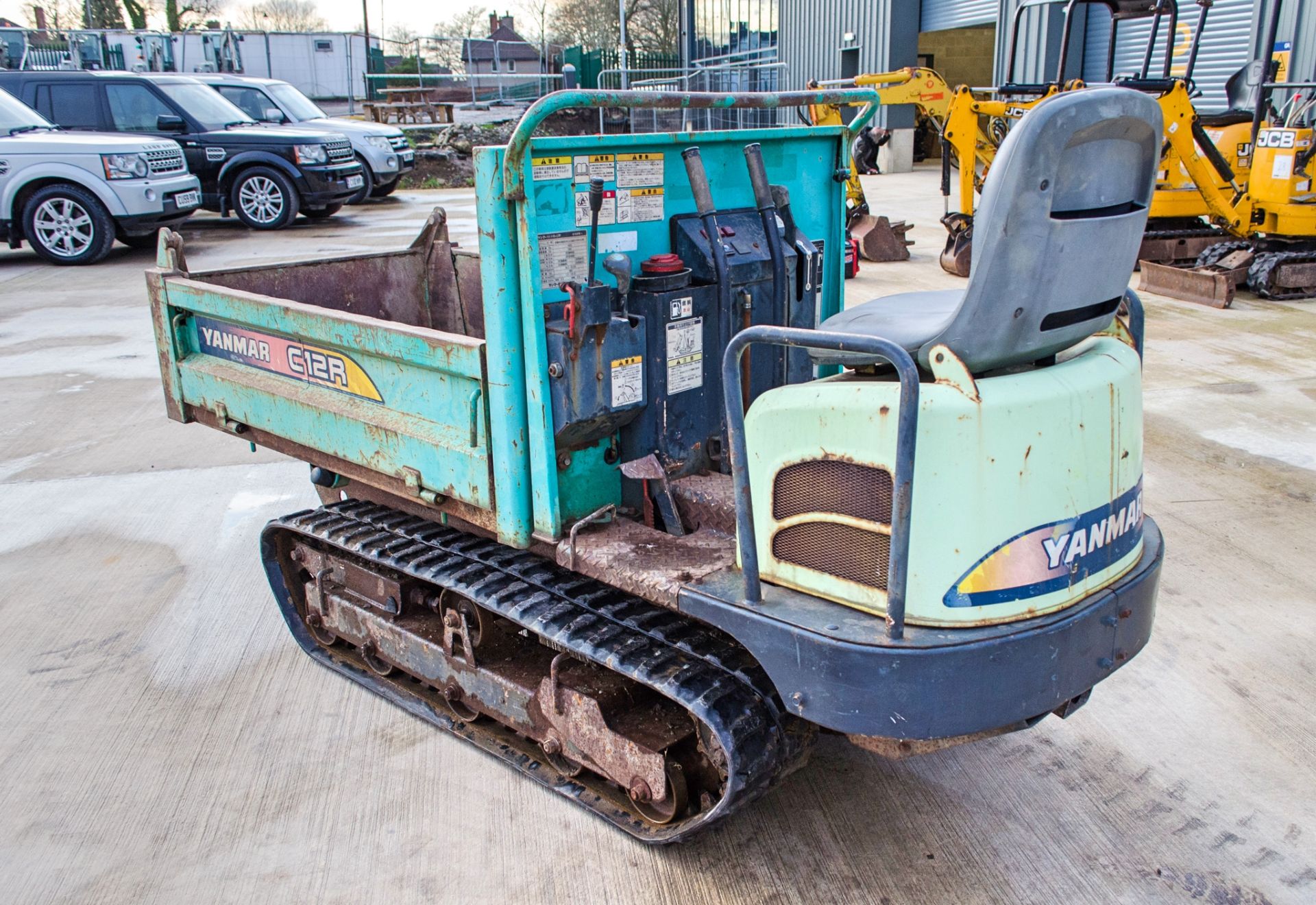 Yanmar C12R 1.2 tonne rubber tracked dumper Recorded Hours: 1052 - Image 4 of 17