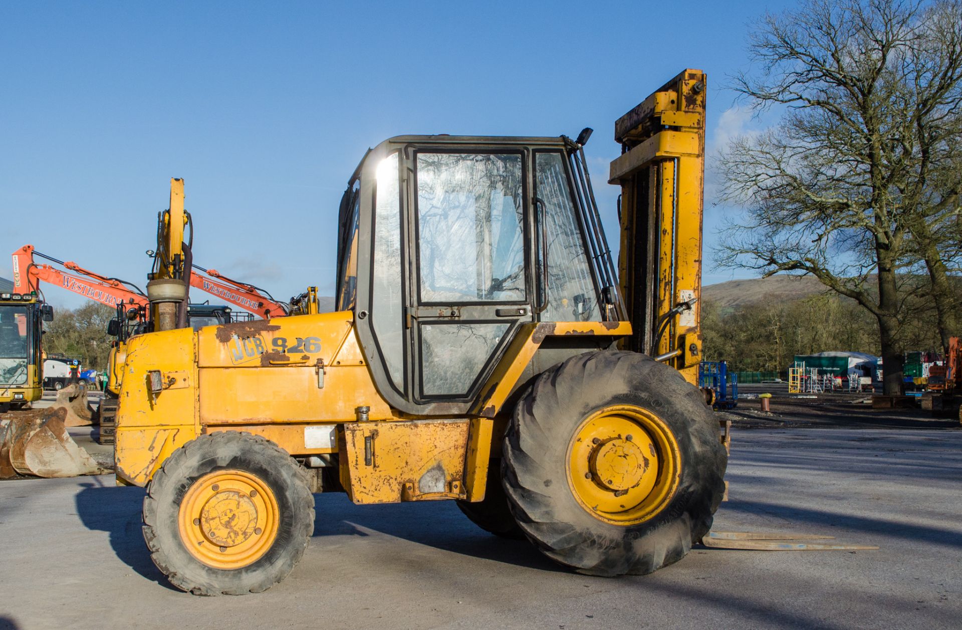 JCB 926 4wd rough terrain fork lift truck  Year: 1997  S/N: 662640 Recorded Hours: 9952 - Image 8 of 18