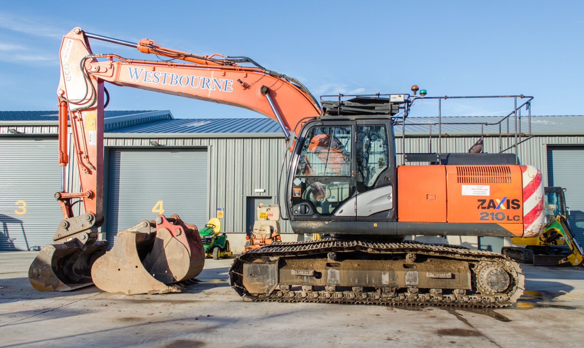 Hitachi ZX 210 LC-5 21 tonne steel tracked excavator Year: 2014 S/N: 300986 Recorded hours: Air con, - Image 7 of 24