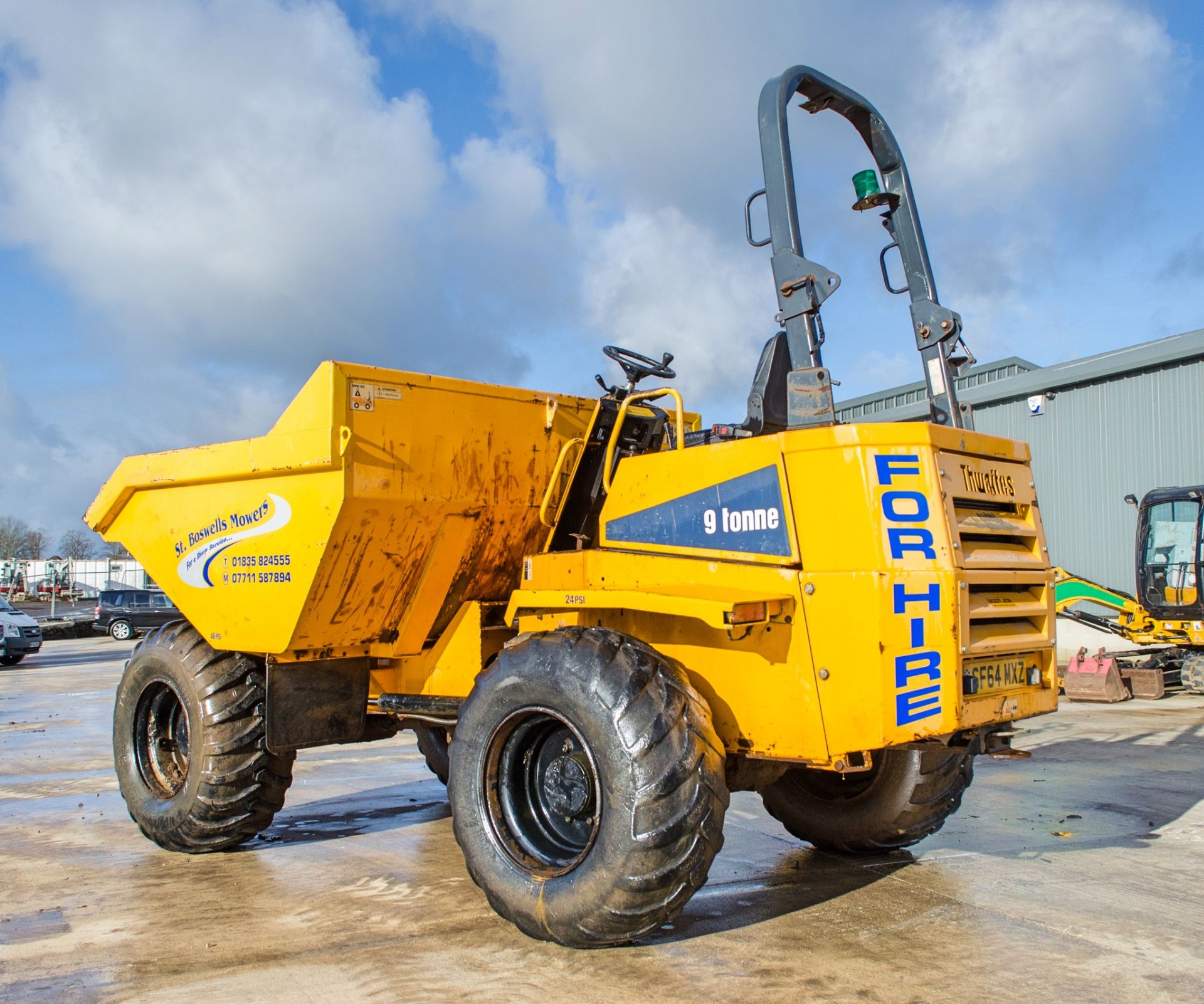 Thwaites 9 tonne straight skip dumper Year: 2014 S/N: 403D0170 Recorded Hours: 3025 - Image 3 of 20