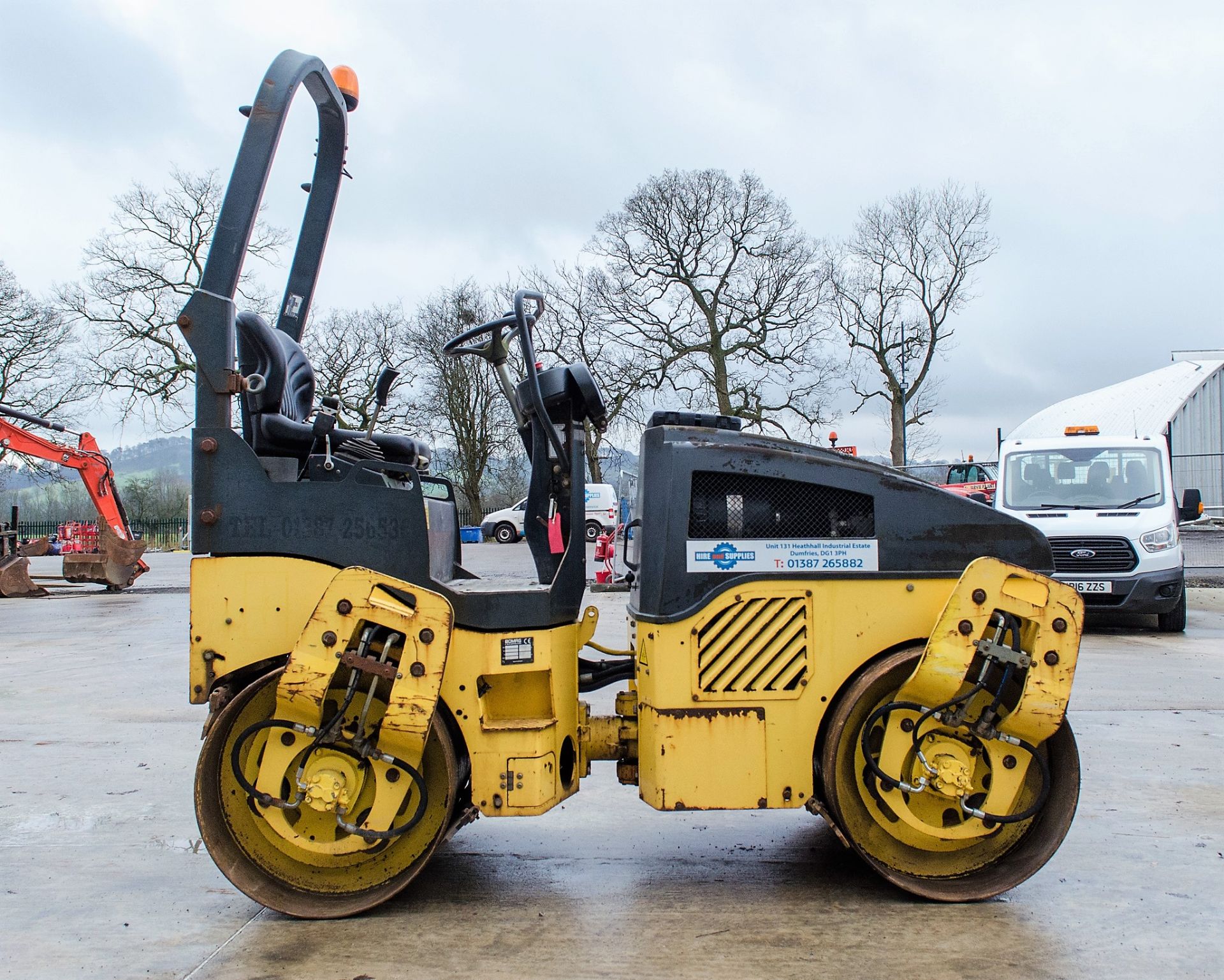 Bomag BW120 AD-4 double drum ride on roller Year: 2007 S/N: 0025150 Recorded Hours: 1692 16342 - Image 7 of 18