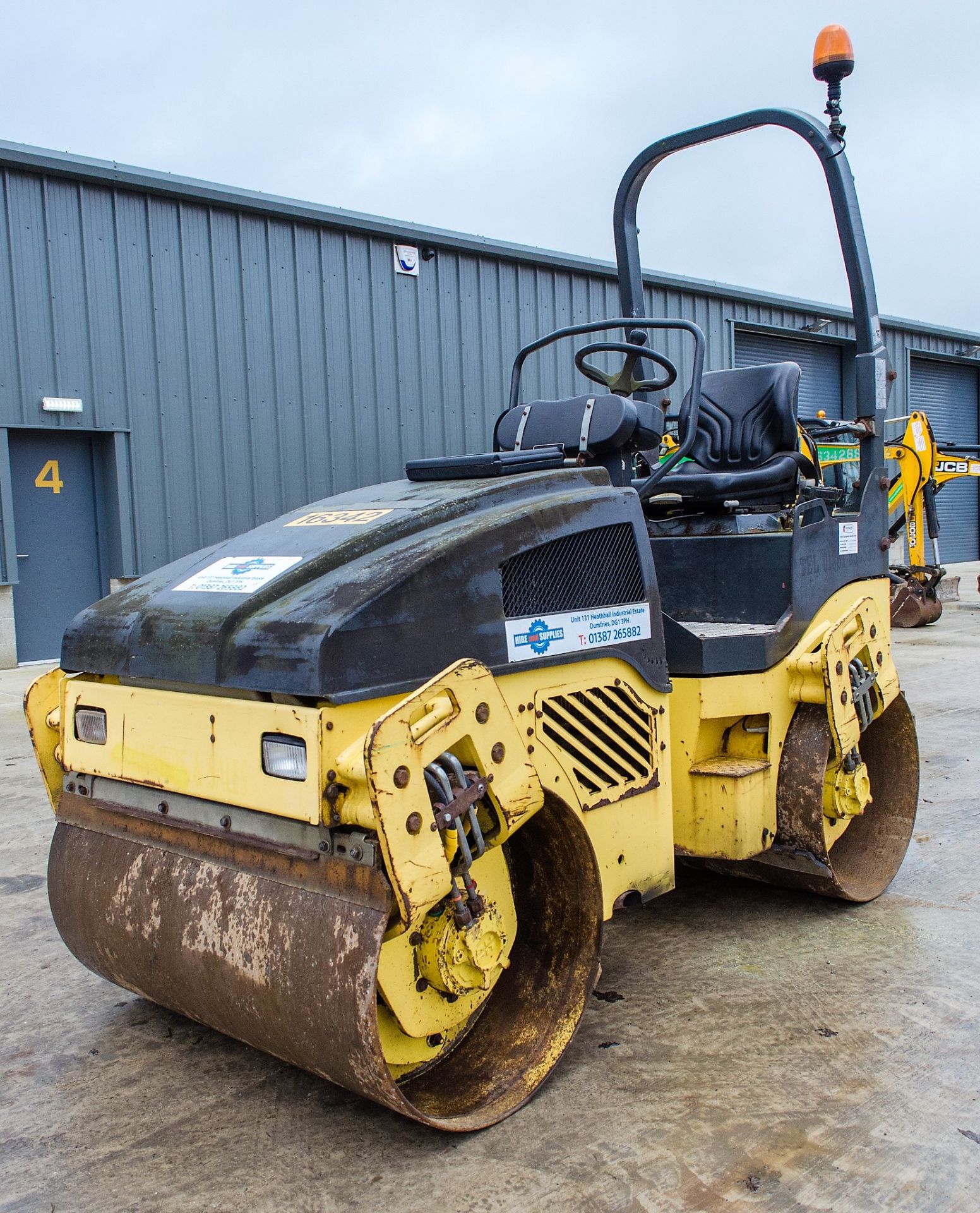 Bomag BW120 AD-4 double drum ride on roller Year: 2007 S/N: 0025150 Recorded Hours: 1692 16342