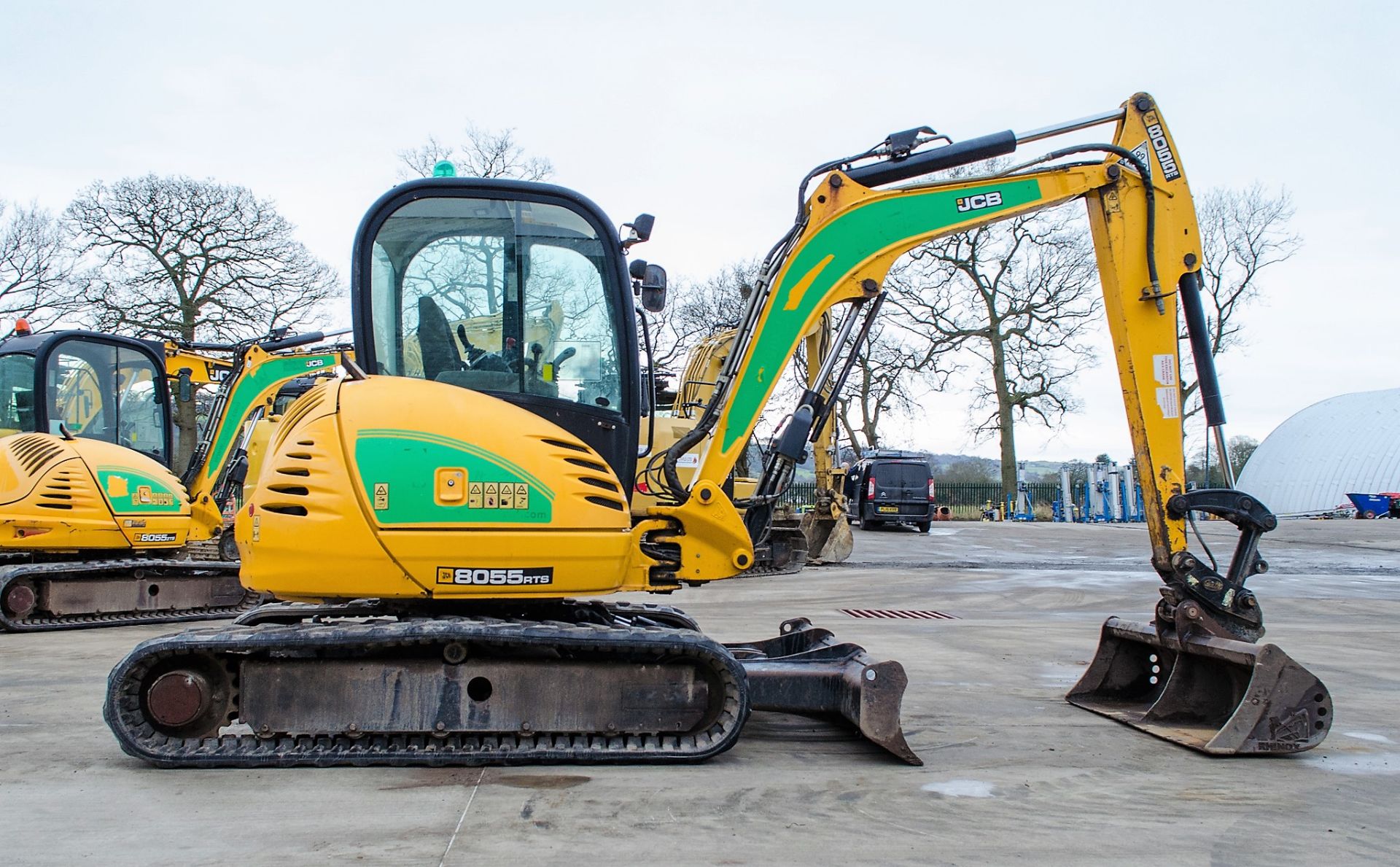 JCB 8055 RTS 5.5 tonne rubber tracked excavator Year: 2015 S/N: 2426300 Recorded Hours: 2924 - Image 8 of 24