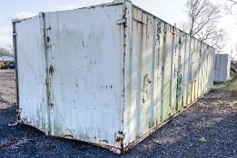 32ft x 10ft steel store site unit A331129 ** This store has holes in the roof & no keys but is