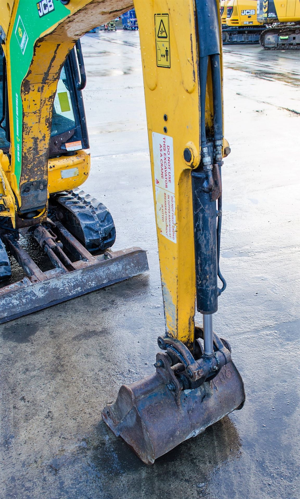 JCB 8016 1.5 tonne rubber tracked mini excavator Year: 2014 S/N: 2071571 Recorded Hours: 2133 blade, - Image 13 of 21