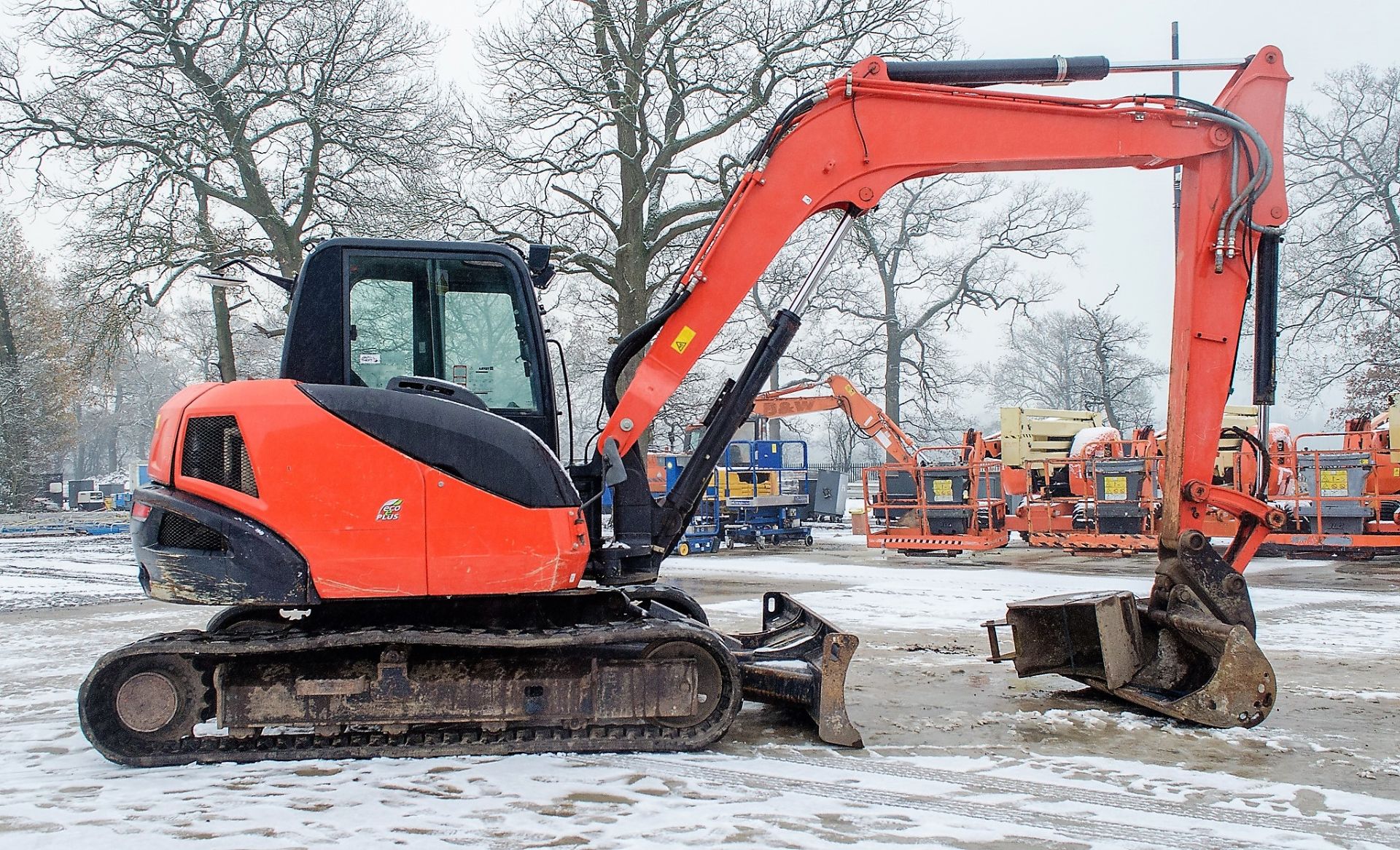 Kubota KX080-4 8 tonne rubber tracked excavator Year: 2017 S/N: 41938 Recorded Hours: 4021 blade, - Image 8 of 22