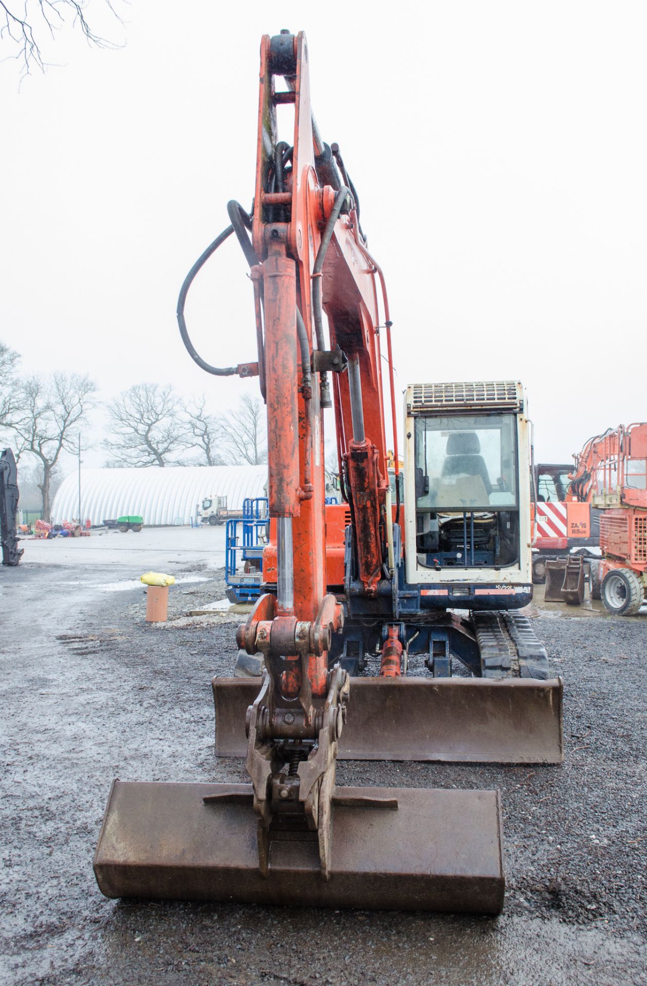 Kubota K251 7.5 tonne rubber tracked excavator Year: 2006 S/N: 80537 Recorded Hours: 3698 blade, - Image 5 of 24