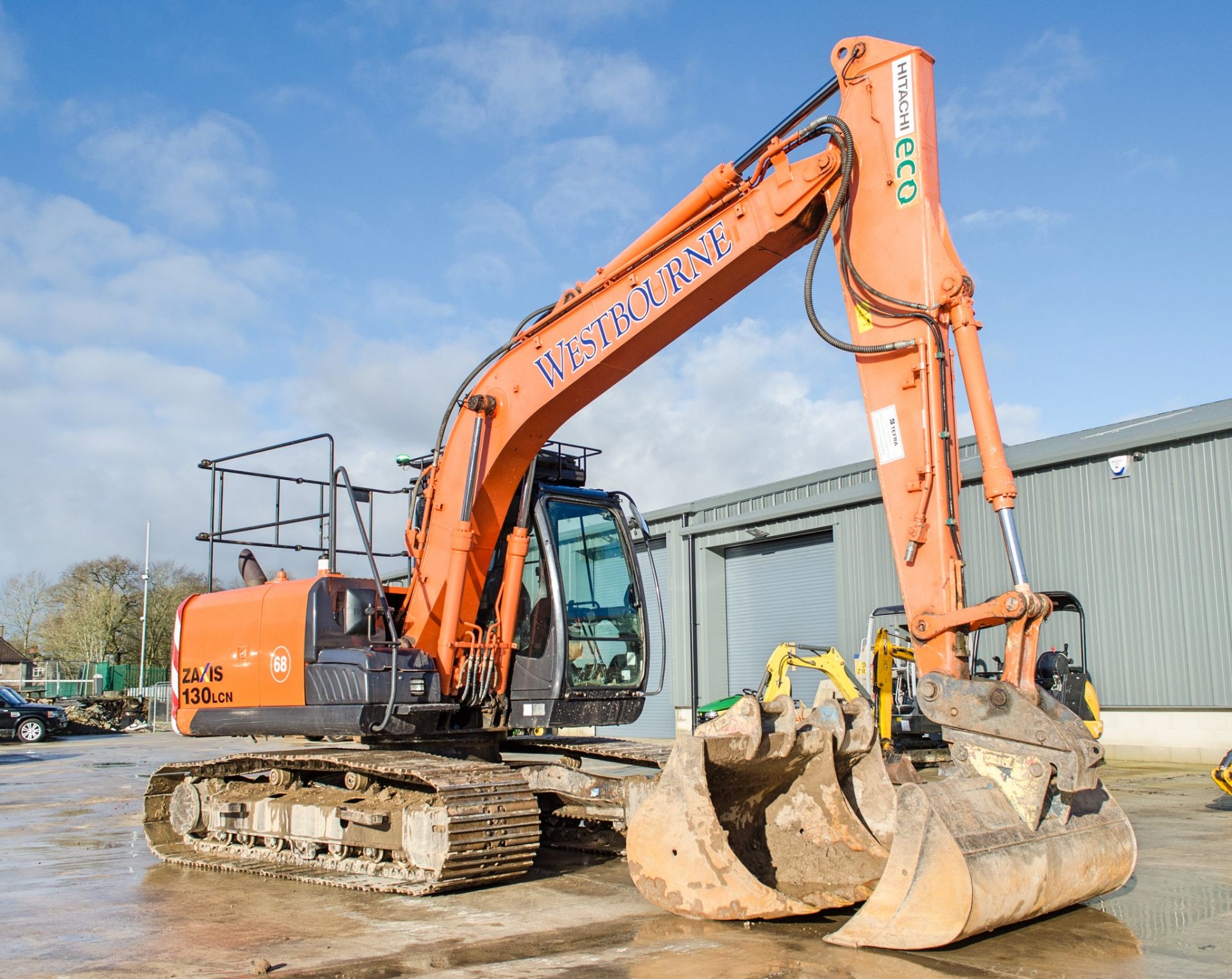 Hitachi ZX 130 LCN-5B 14 tonne steel tracked excavator Year: 2014 S/N: 91618 Recorded hours: 9054 - Image 2 of 25