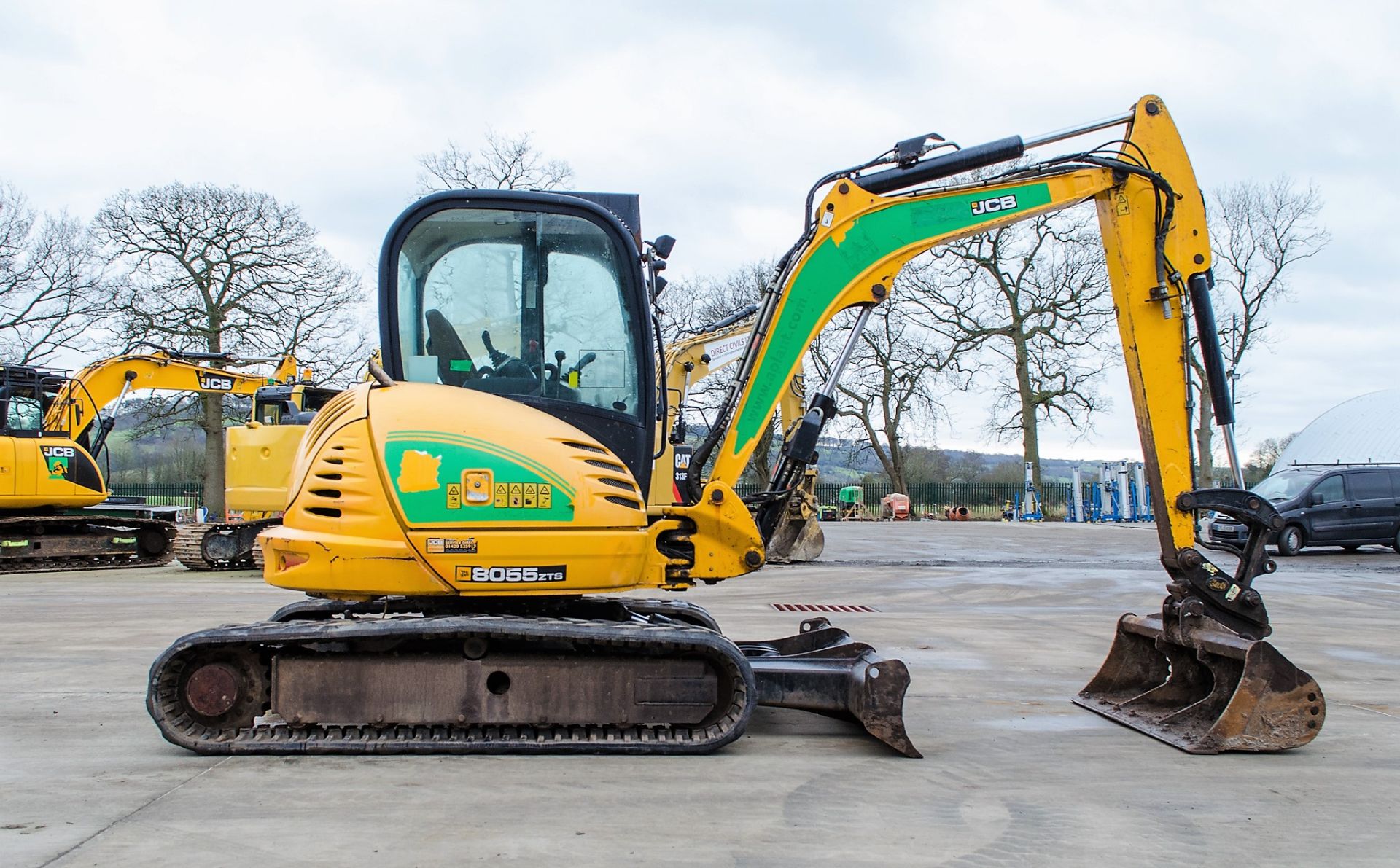 JCB 8055 ZTS 5.5 tonne rubber tracked excavator Year: 2014 S/N: 2060701 Recorded Hours: 2652 - Image 8 of 24